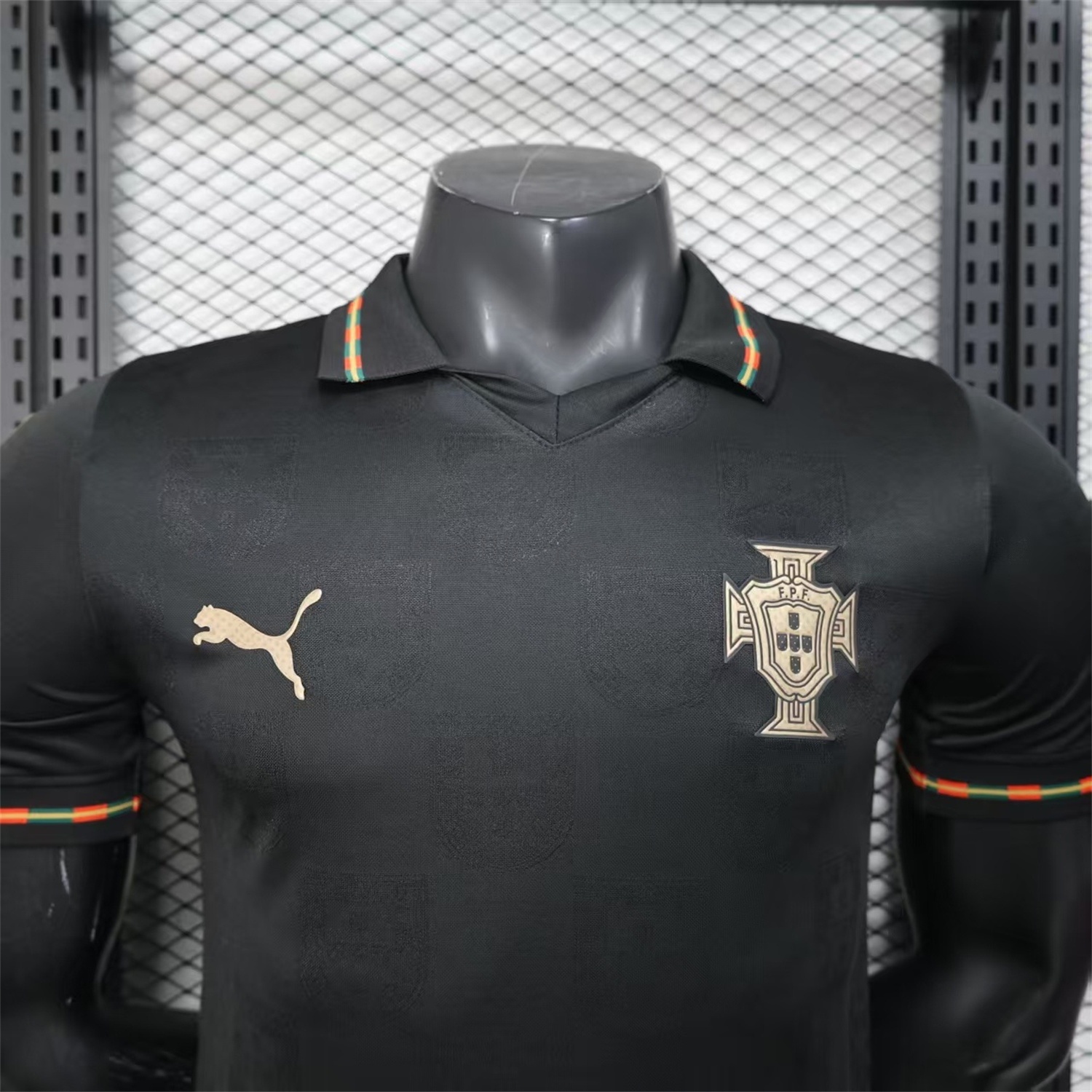 Portugal 2026 Away Black Jersey - Player Version - UnitedFutballJersey