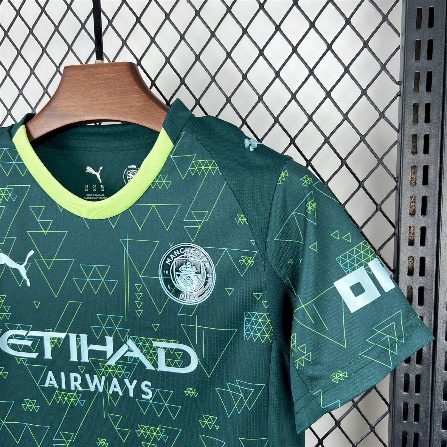 Manchester City 25-26 Fourth Green Kids Kit - UnitedFutballJersey