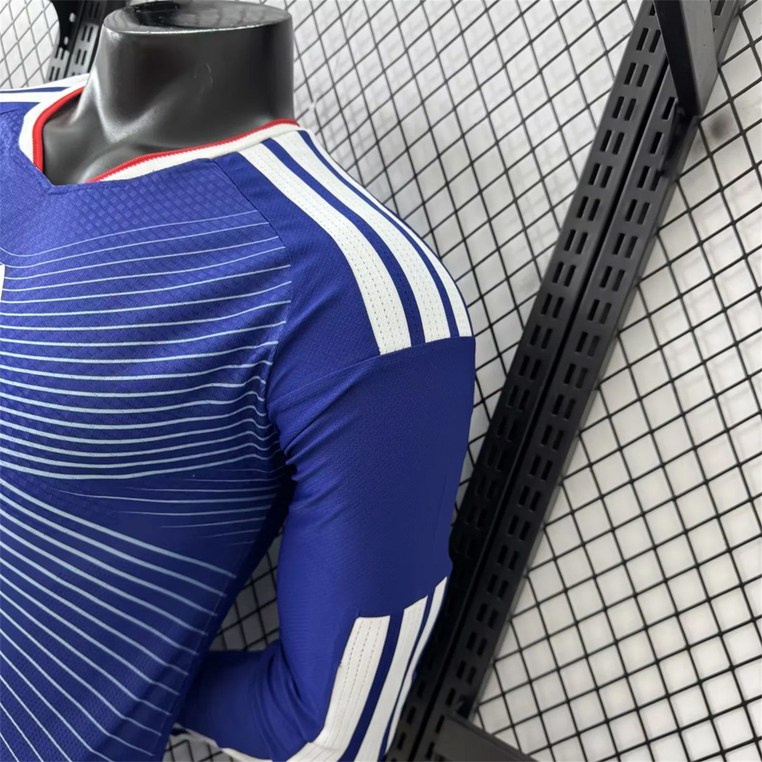 Japan 2026 Home Deep Blue Long Sleeves Jersey - Player Version - UnitedFutballJersey