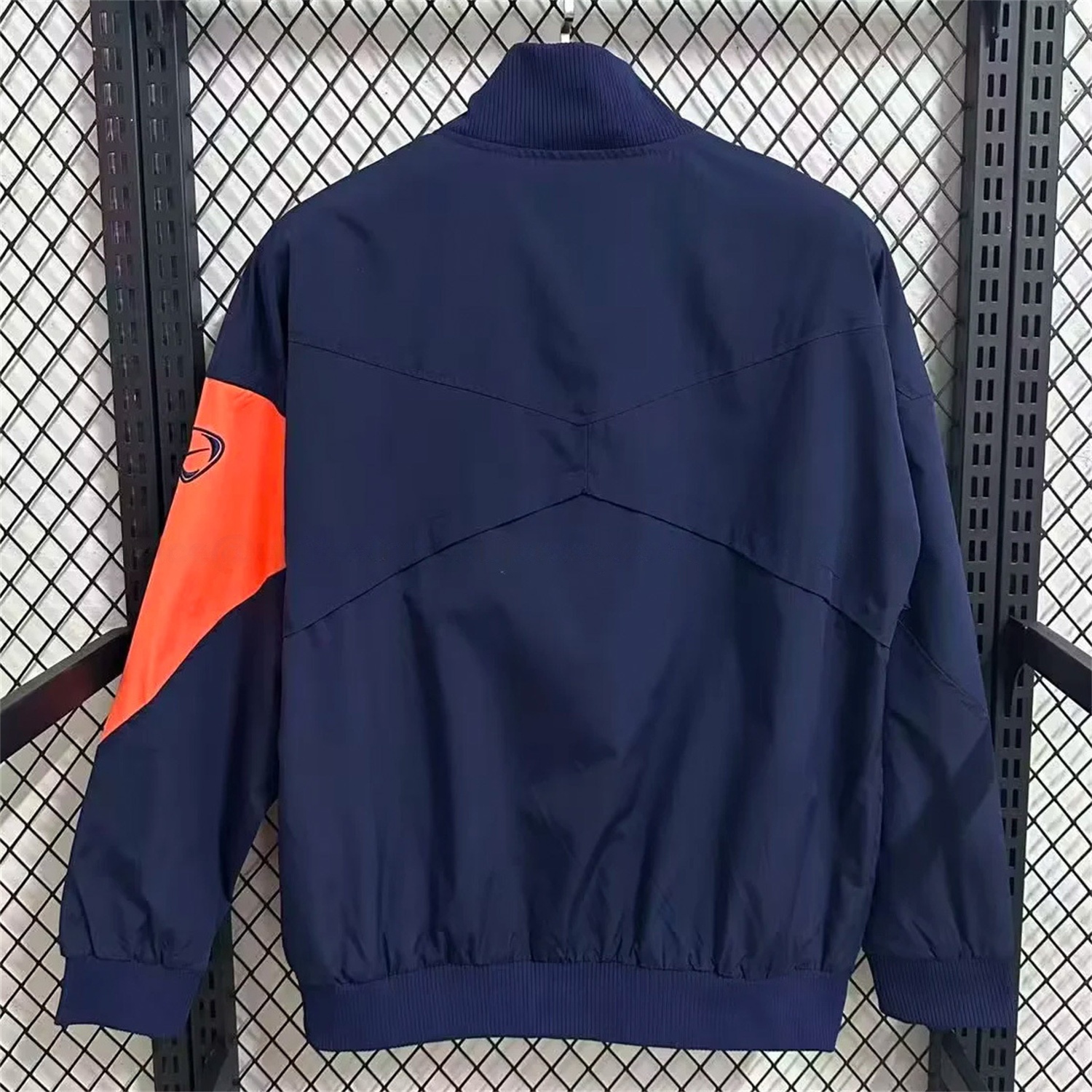 Barcelona 25-26 Windbreaker Jacket - Dark Blue And Orange - UnitedFutballJersey