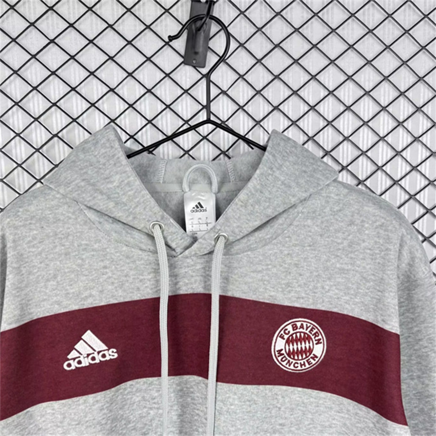 Retro Bayern Munich 2014-15 Grey Unisex Pullover Hoodie - UnitedFutballJersey