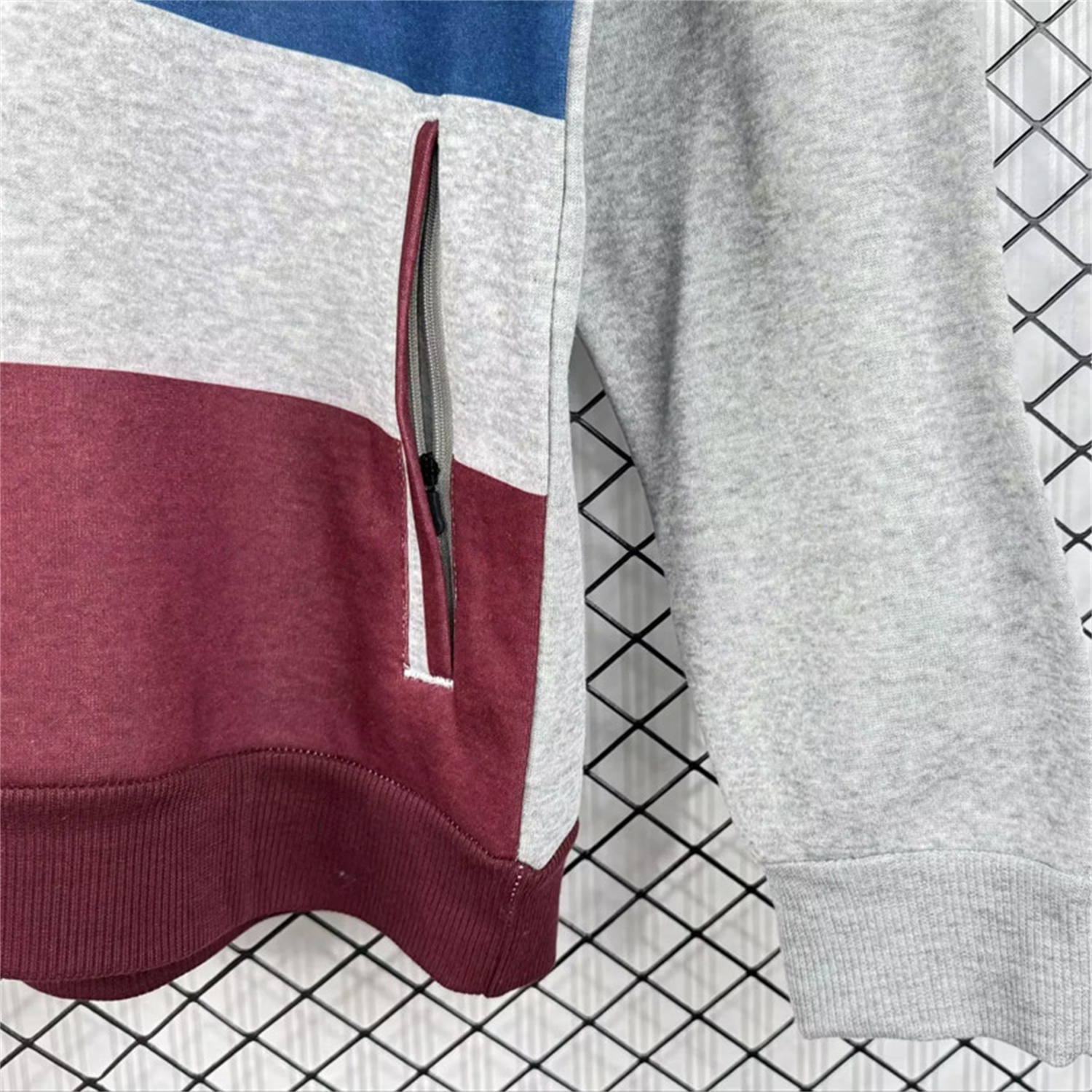 Retro Bayern Munich 2014-15 Grey Unisex Pullover Hoodie - UnitedFutballJersey