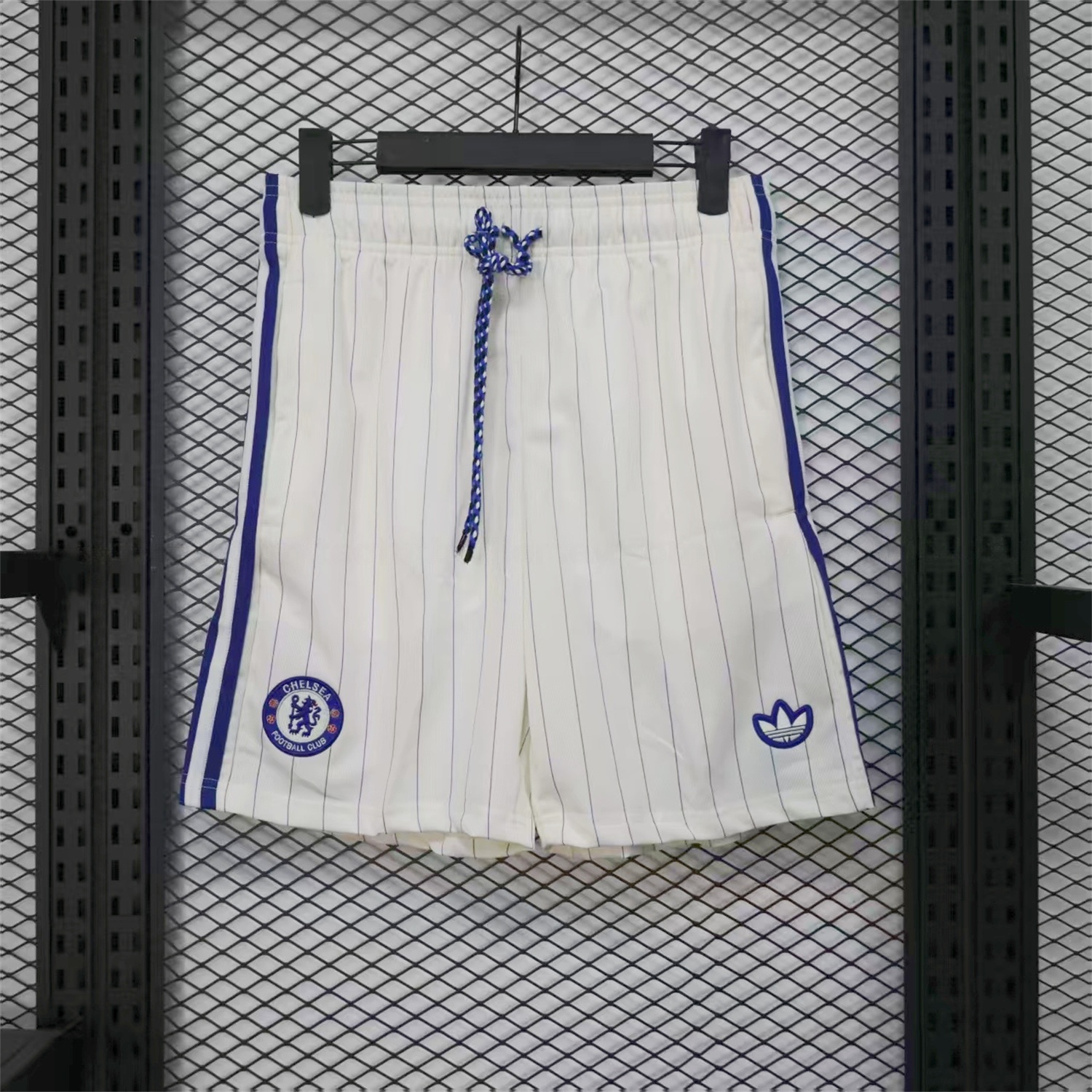 C.H.E.L.S.E.A 25-26 Trefoil White Travel Shorts - Player Version - UnitedFutballJersey