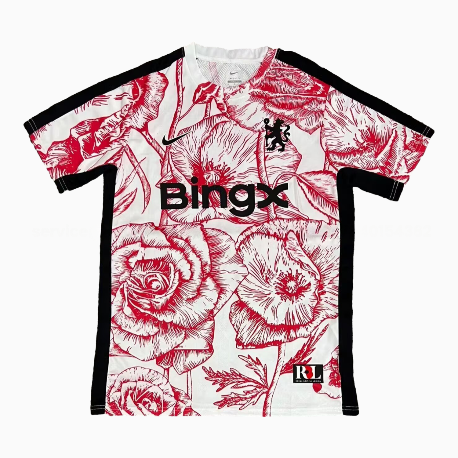 C.H.E.L.S.E.A 25-26 Red Flowers White Special Jersey - Fans Version - UnitedFutballJersey