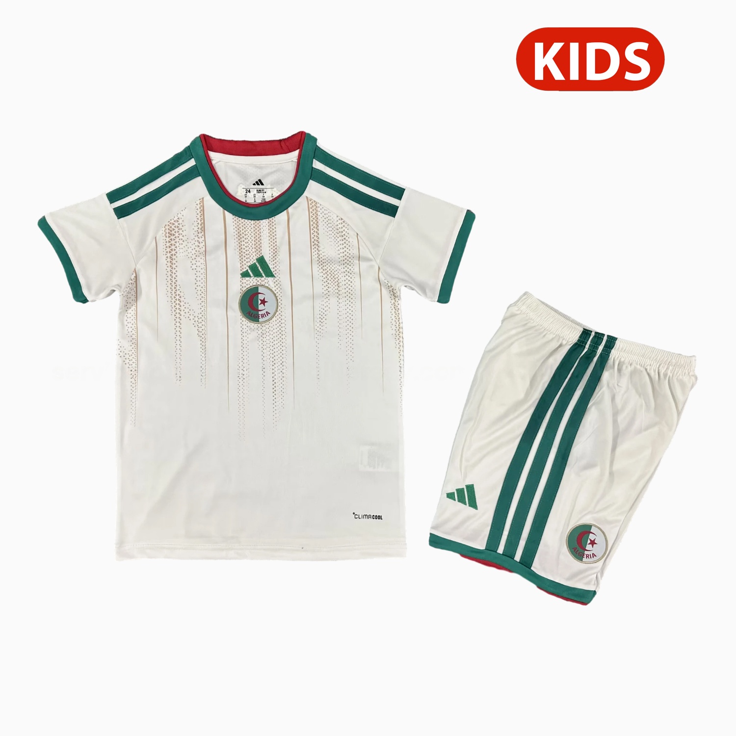 Algeria 2026 Home Kids Kit - UnitedFutballJersey