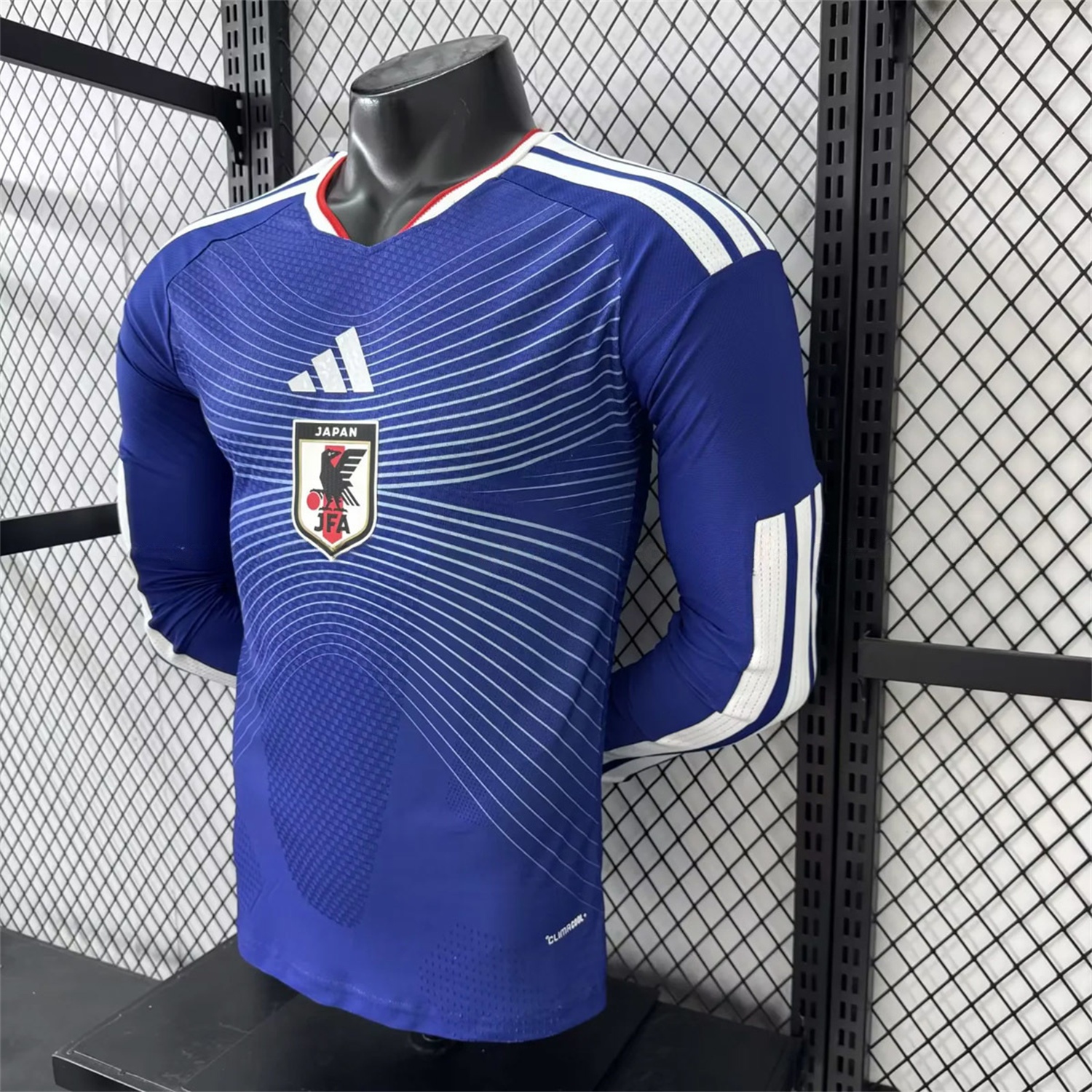 Japan 2026 Home Deep Blue Long Sleeves Jersey - Player Version - UnitedFutballJersey