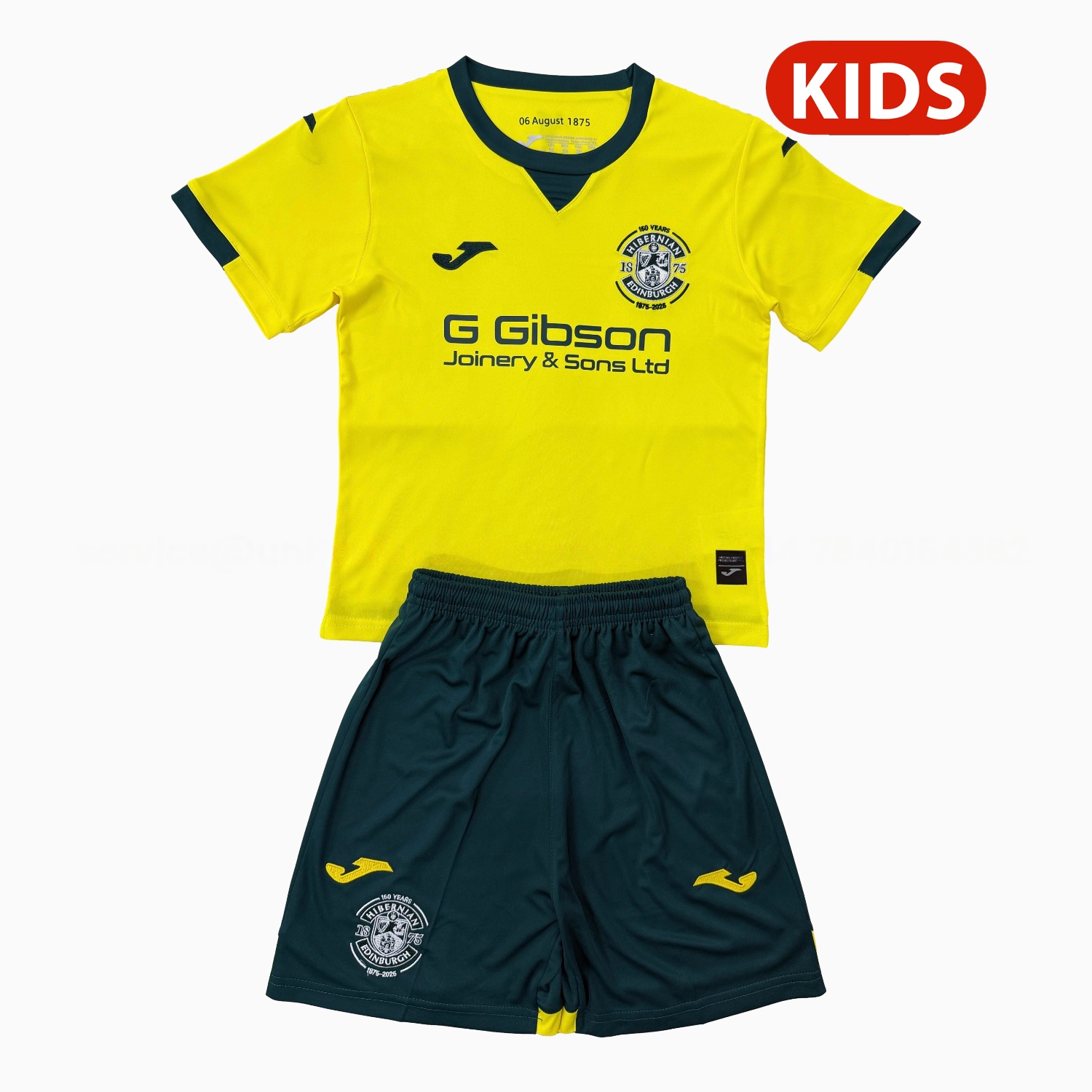 Hibernian 25-26 Away Kids Kit - UnitedFutballJersey