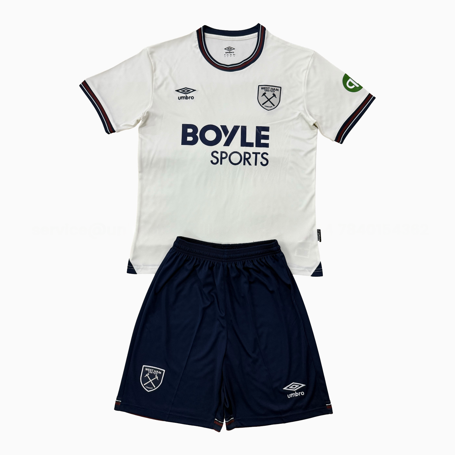 West Ham United 25-26 Away Men's Adult Jersey Set - Fans Version - UnitedFutballJersey