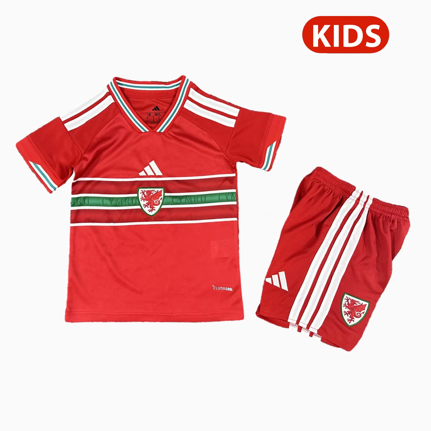 Wales 2026 Home Kids Kit - UnitedFutballJersey