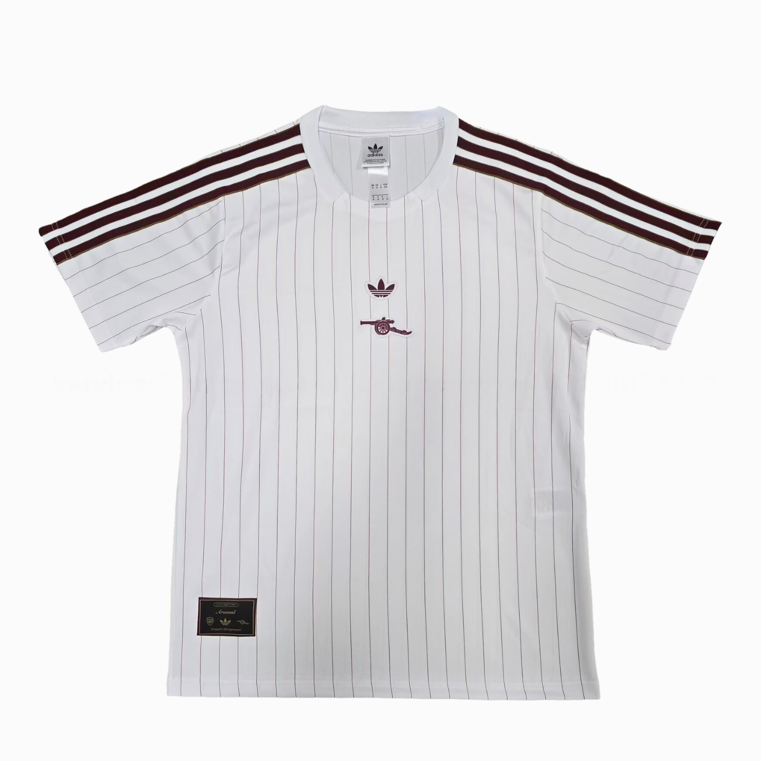 Arsenal 25-26 Trefoil White Travel Jersey - Fans Version - UnitedFutballJersey