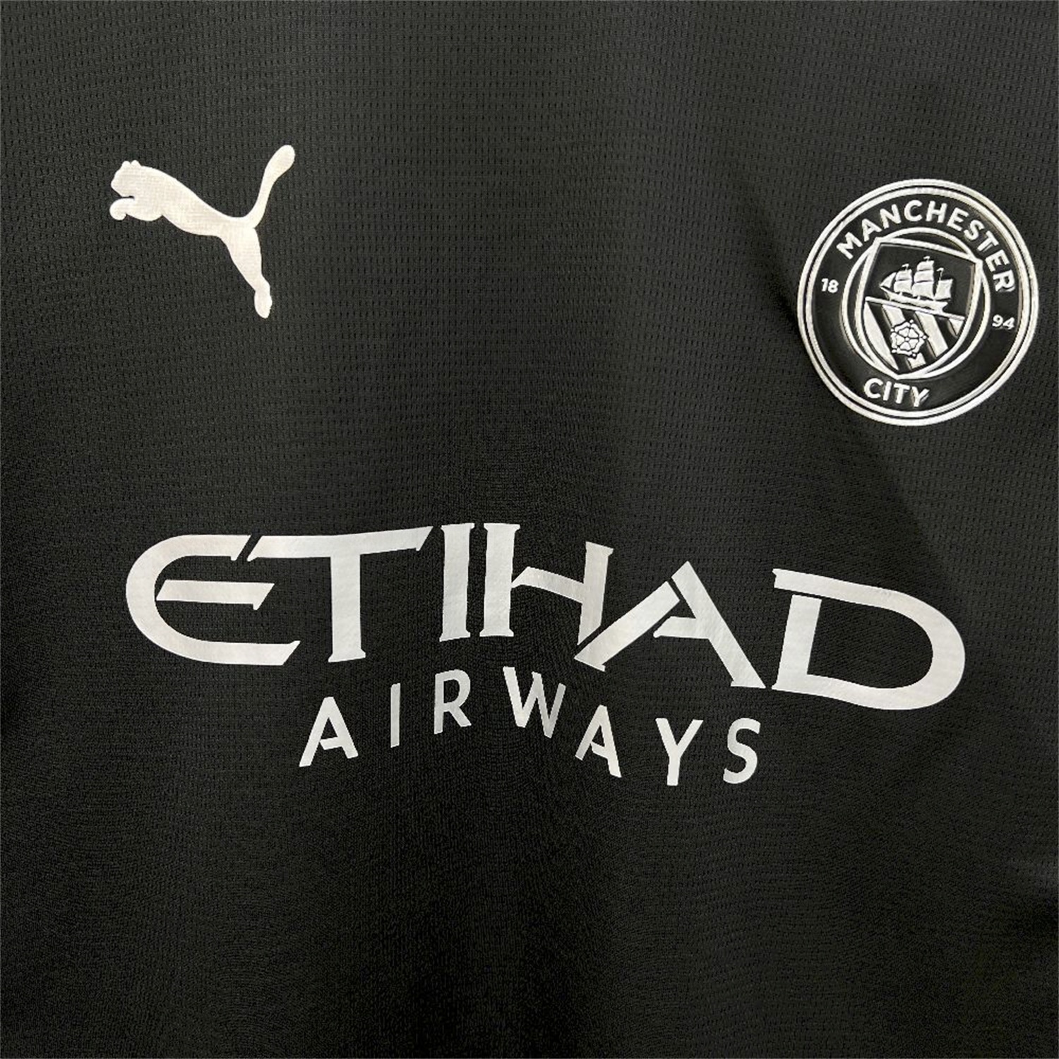 Manchester City 25-26 Away Long Sleeves Black Jersey - Fans Version - UnitedFutballJersey