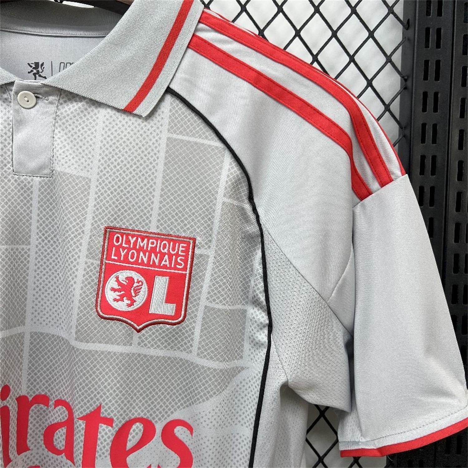Lyon 25-26 Third Grey Jersey - Fans Version - UnitedFutballJersey