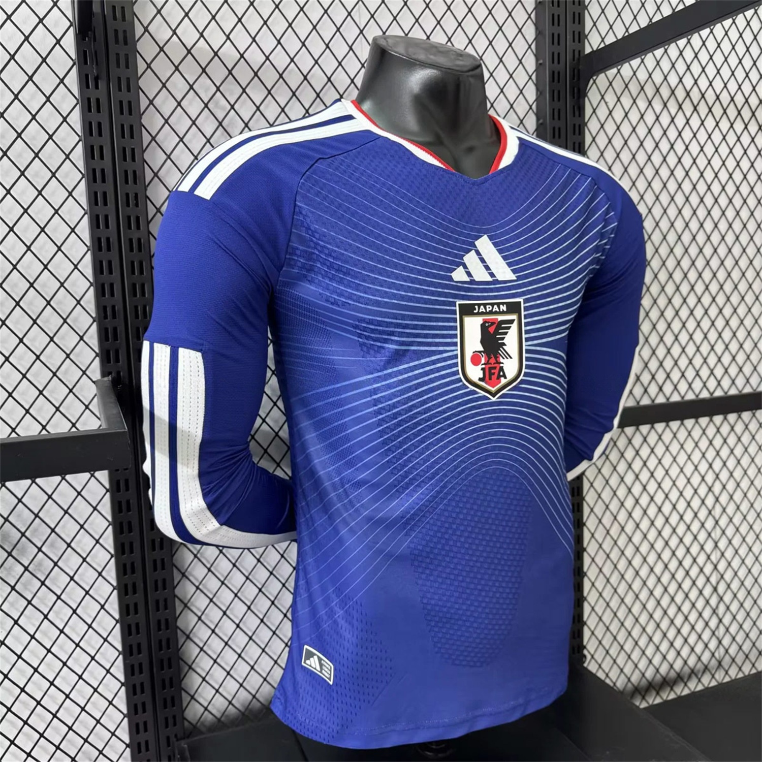 Japan 2026 Home Deep Blue Long Sleeves Jersey - Player Version - UnitedFutballJersey
