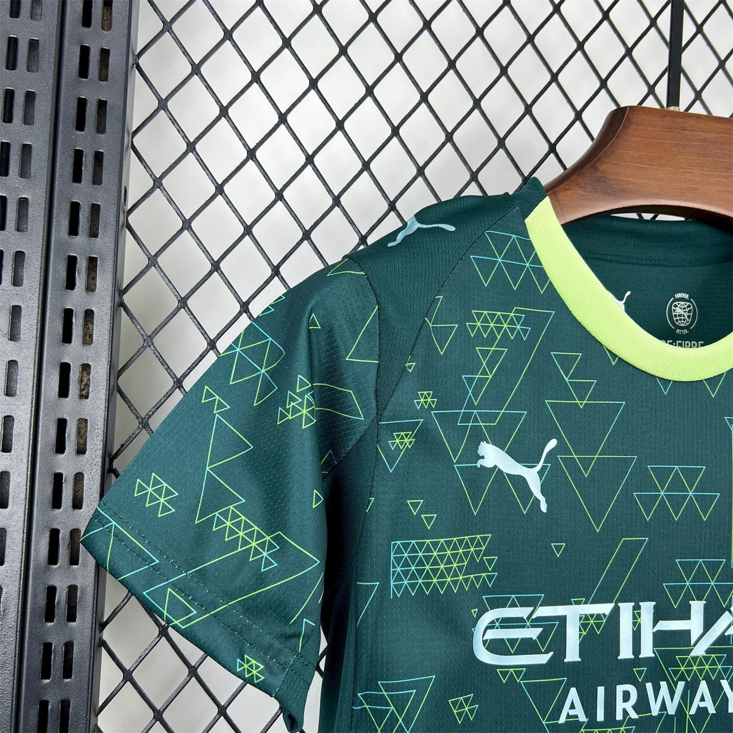 Manchester City 25-26 Fourth Green Kids Kit - UnitedFutballJersey