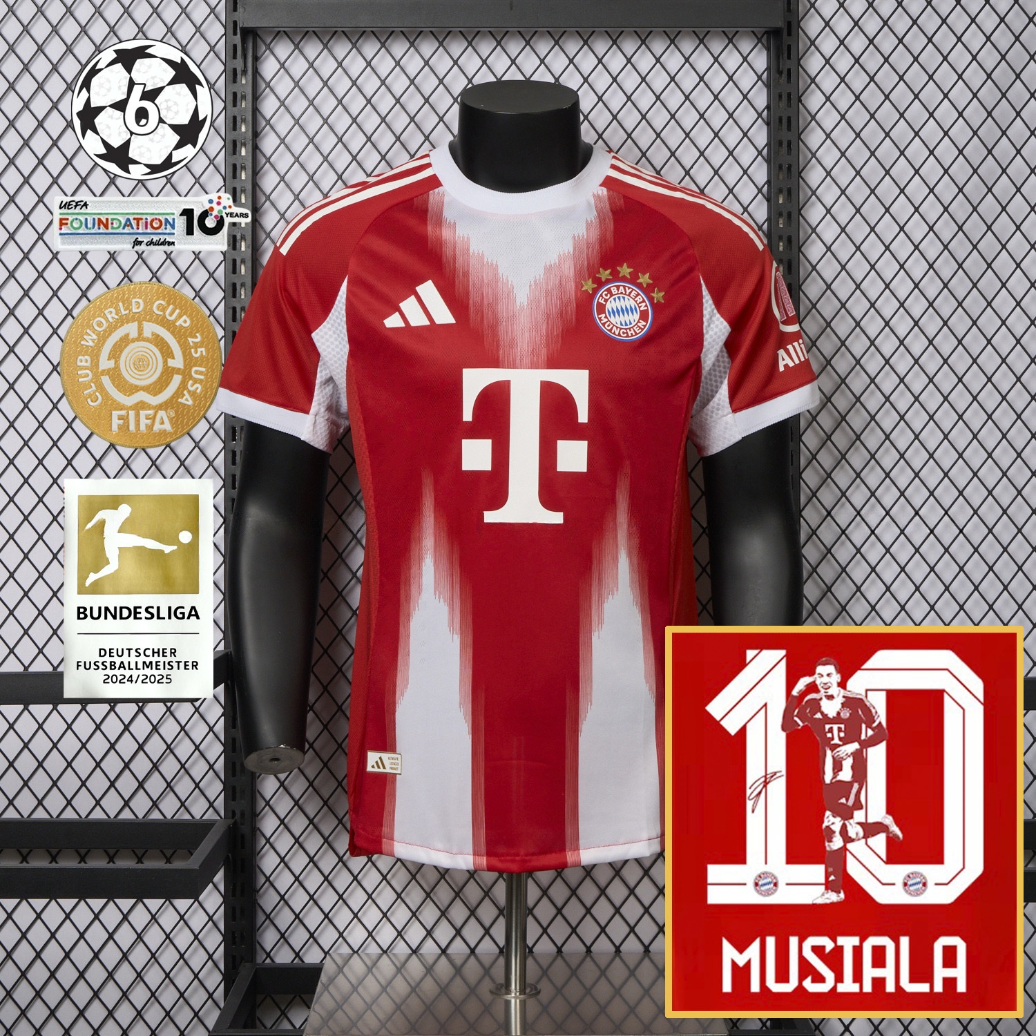 Bayern Munich 25-26 Home Musiala Limited Edition Jersey - Player Version - UnitedFutballJersey