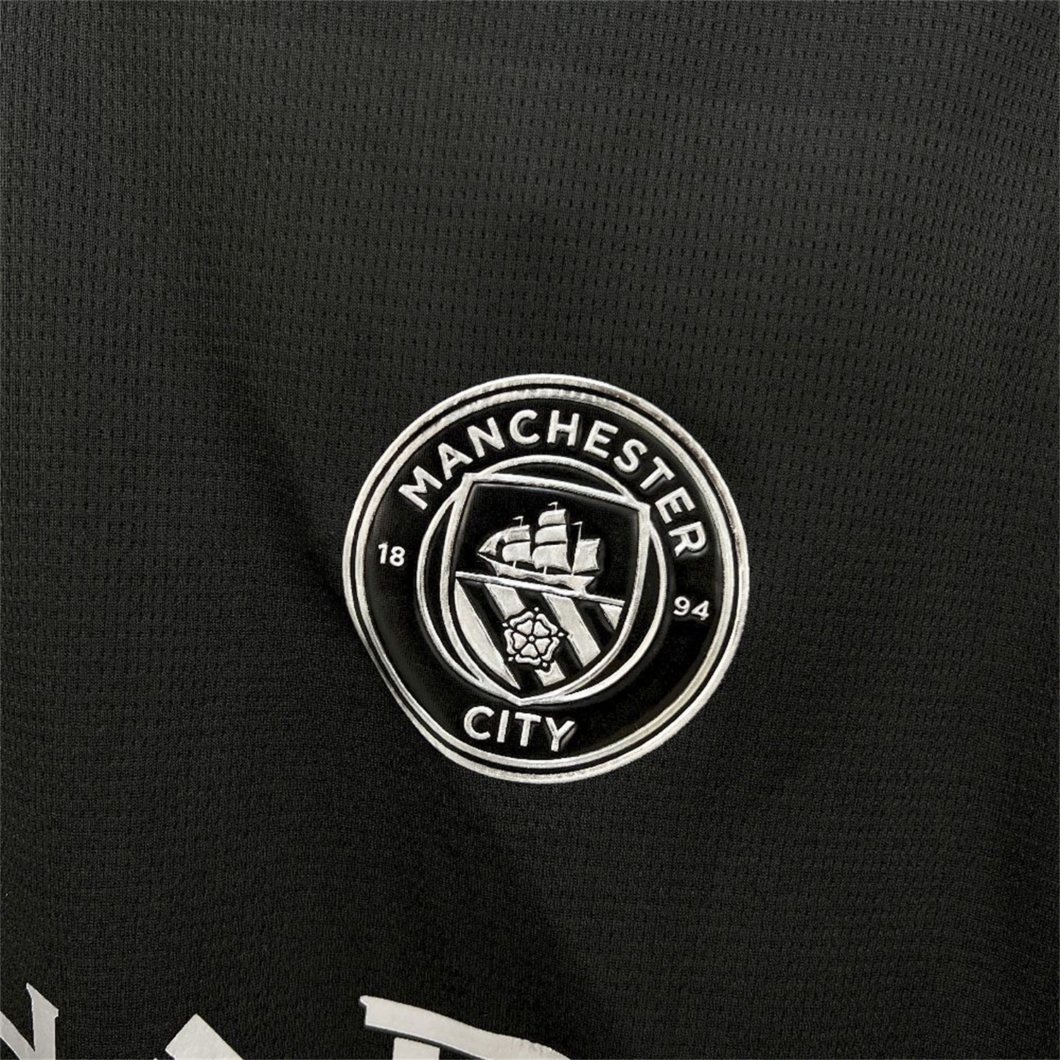 Manchester City 25-26 Away Long Sleeves Black Jersey - Fans Version - UnitedFutballJersey