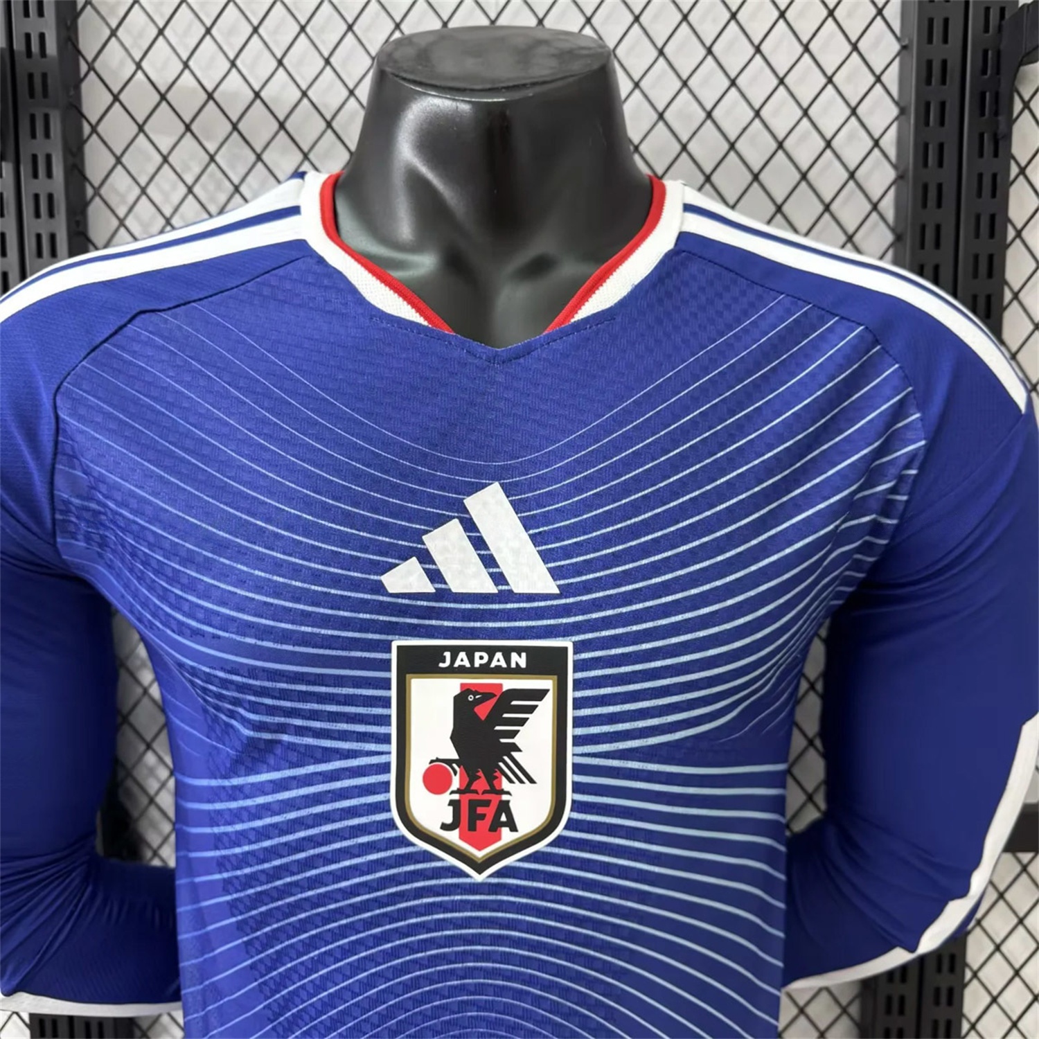 Japan 2026 Home Deep Blue Long Sleeves Jersey - Player Version - UnitedFutballJersey