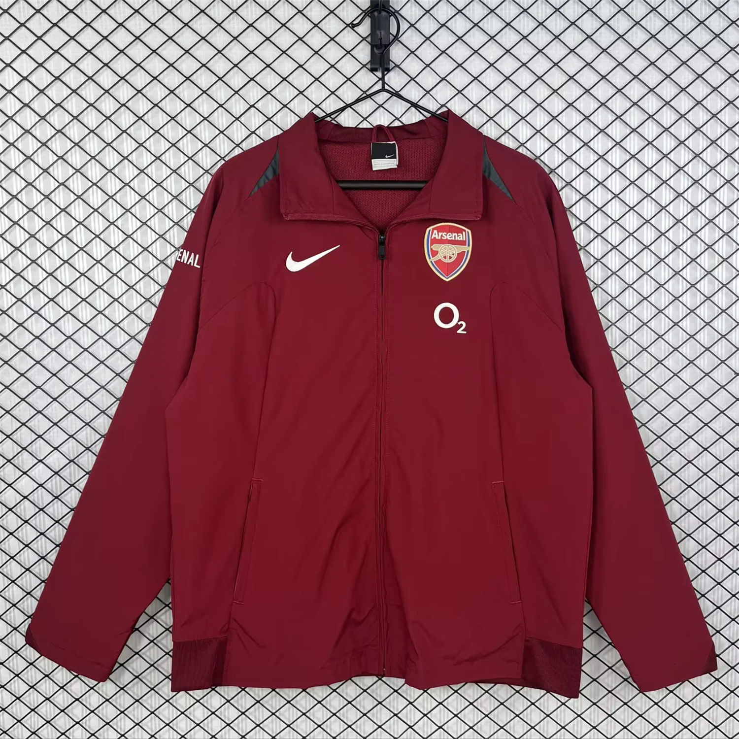 Retro Arsenal 2005-06 Home Windbreaker Jacket - Red - UnitedFutballJersey