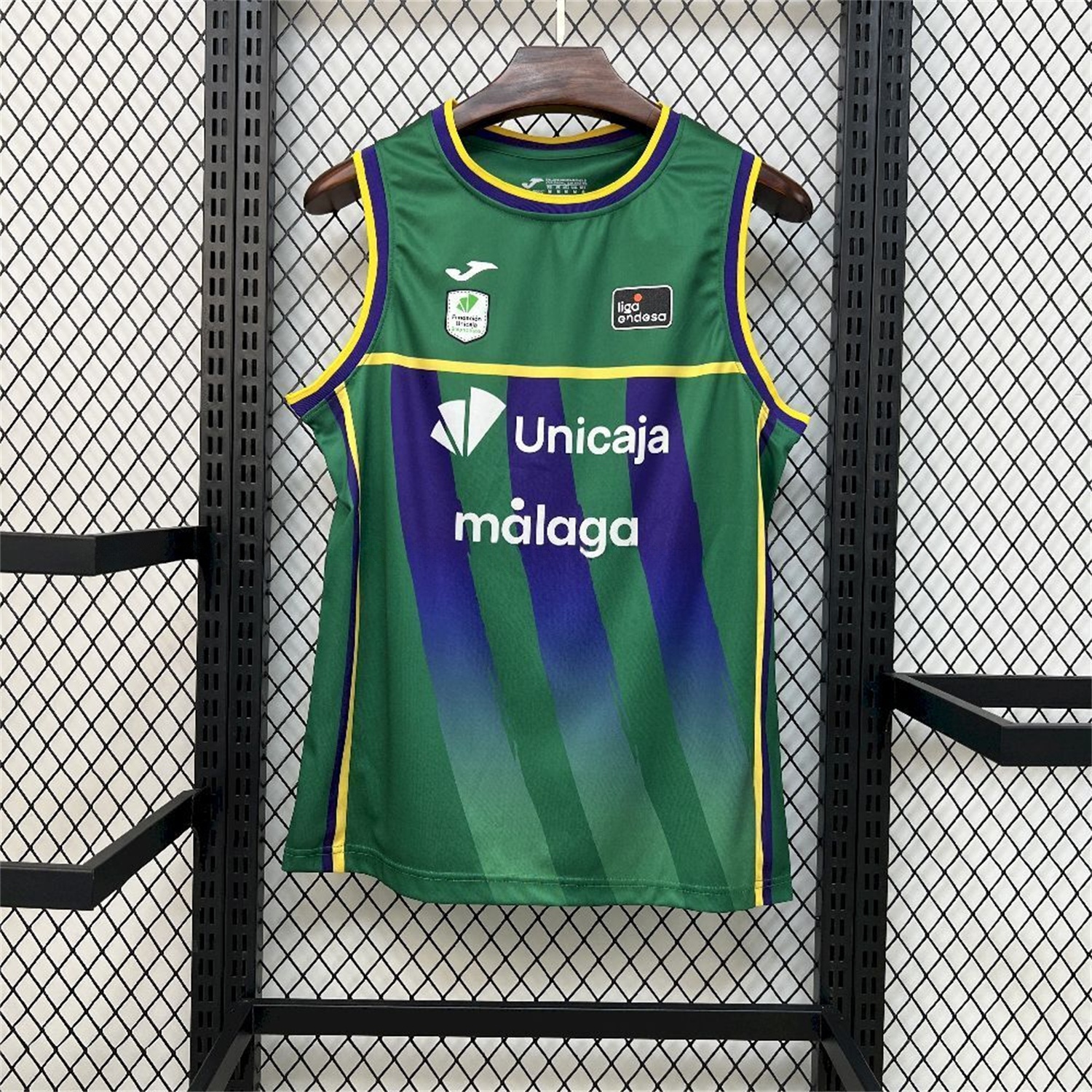 Malaga 25-26 Green Basketball Training Vest - Fans Version - UnitedFutballJersey