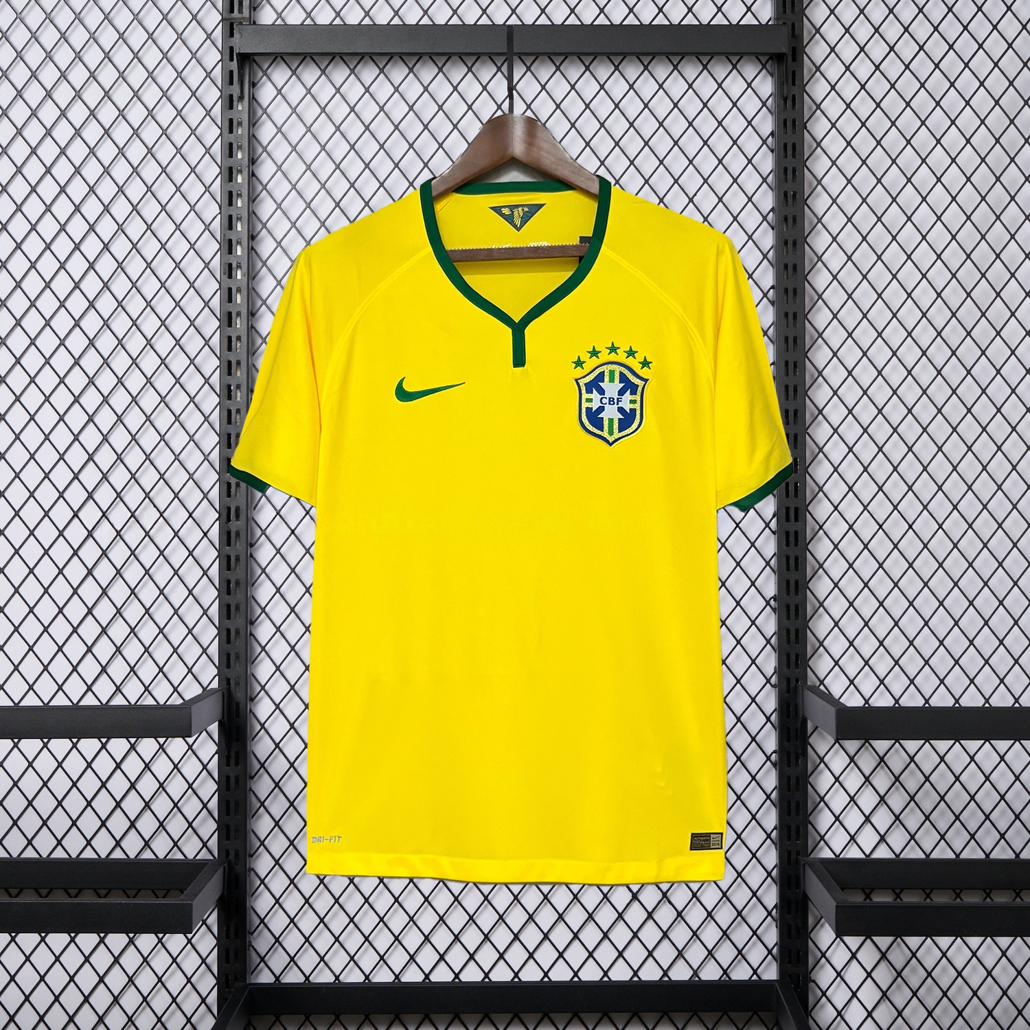 Retro Brazil 2014 Home Jersey - UnitedFutballJersey