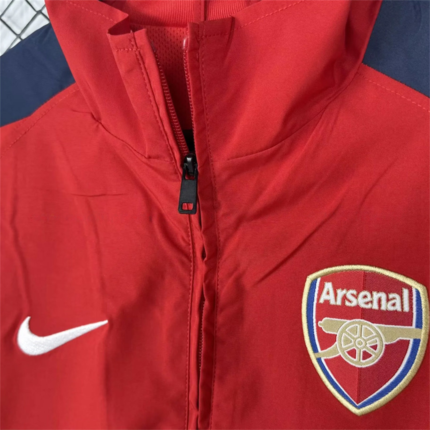 Retro Arsenal 2004-05 Home Windbreaker Jacket - Red - UnitedFutballJersey