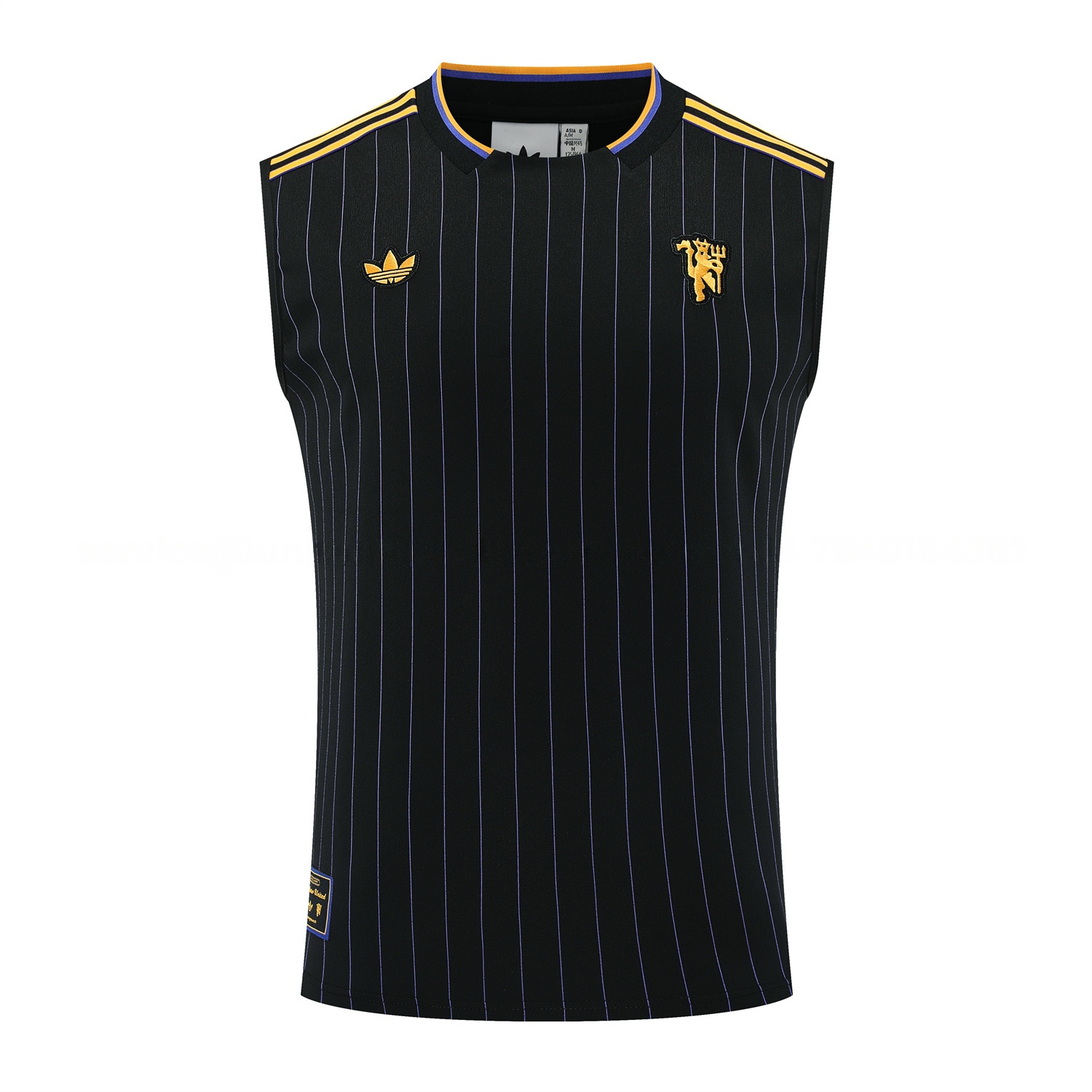 Manchester United 25-26 Vest Training Set - Black Top & Black Shorts - UnitedFutballJersey