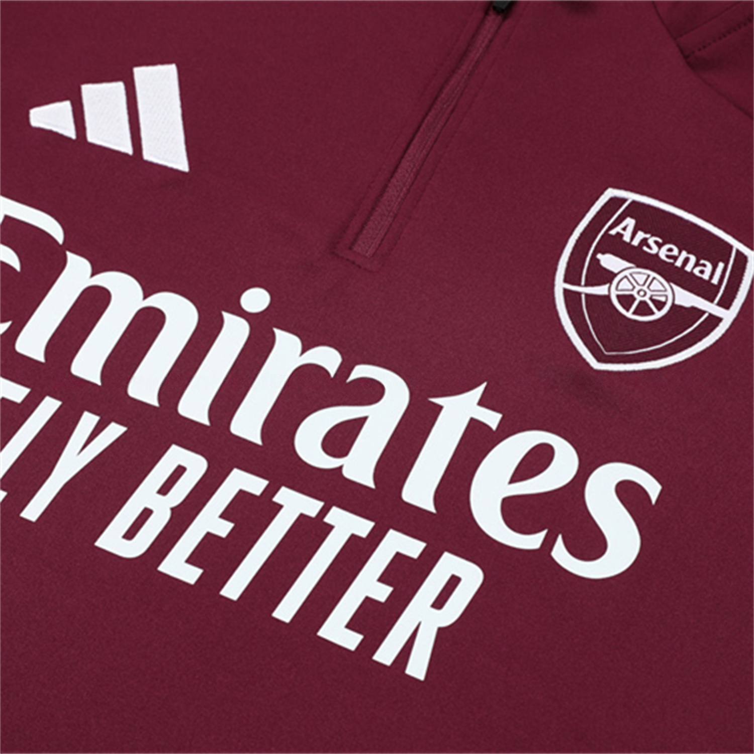 Arsenal 25-26 Long Sleeve Training Set - Wine Red Top & Grey Pants - UnitedFutballJersey