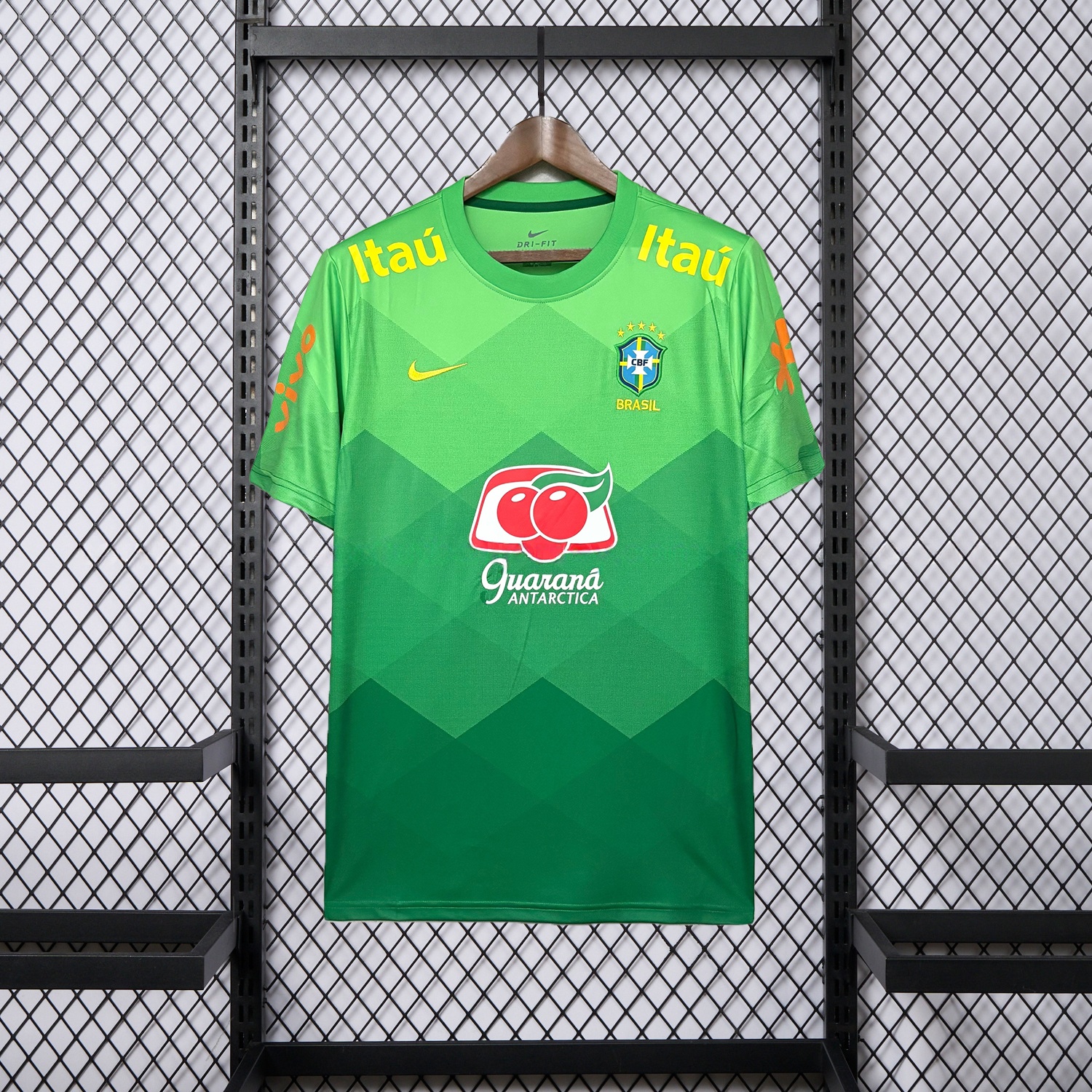 Retro Brazil 2022 Pre-Match Green Special Jersey - UnitedFutballJersey