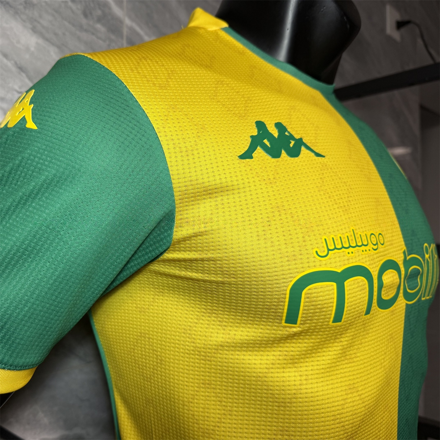 JS Kabylie 25-26 Home Yellow And Green Jersey - Player Version - UnitedFutballJersey