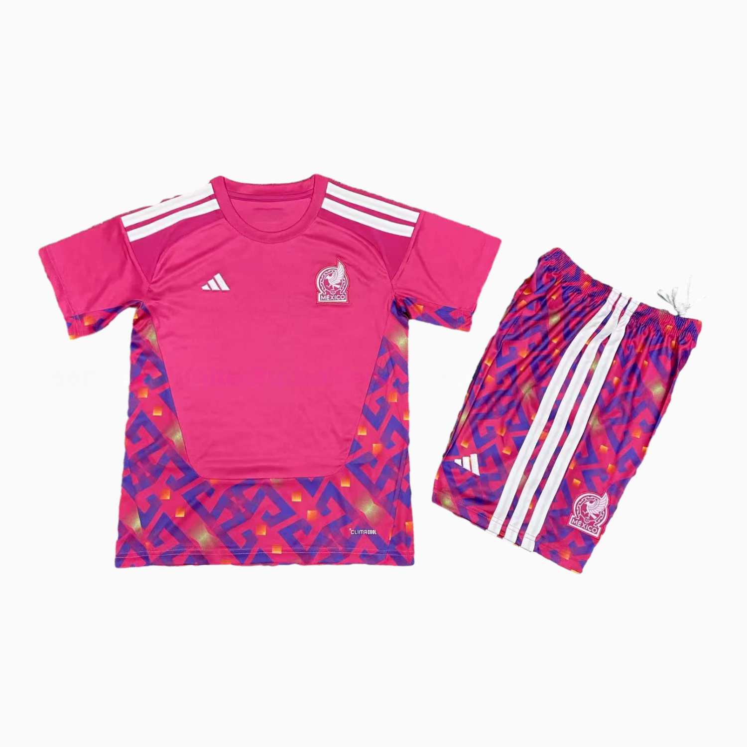 Mexico 2026 Goalkeeper Pink Kids Kit - UnitedFutballJersey