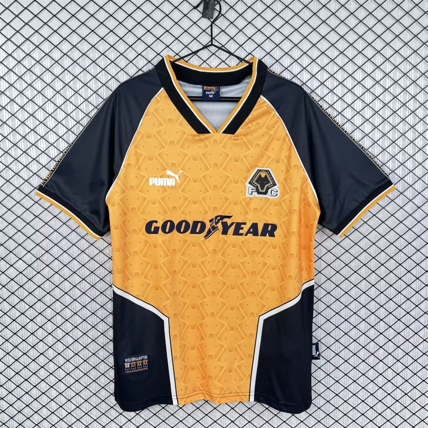 Retro Wolverhampton Wanderers Wolves 1996-98 Home Jersey - UnitedFutballJersey