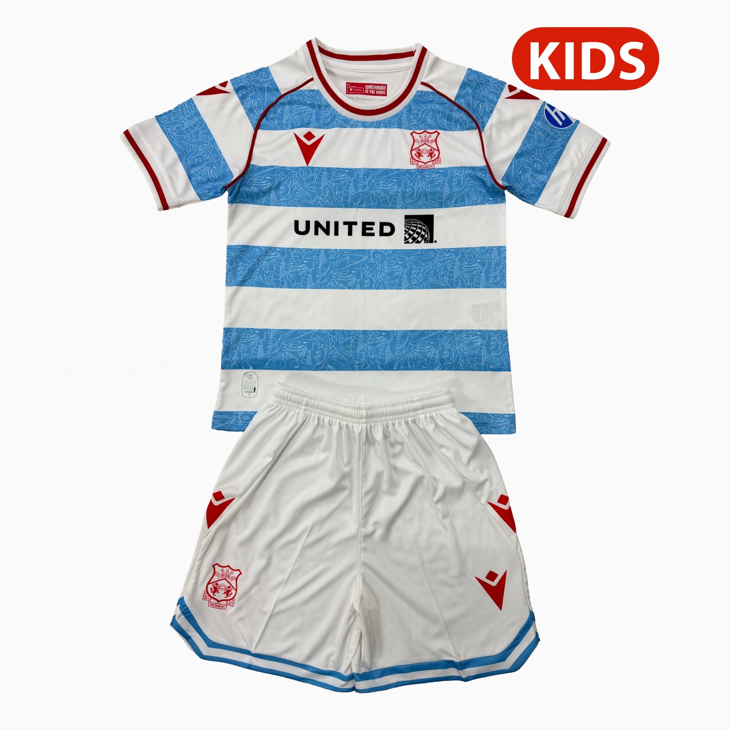 Wrexham 25-26 Third Kids Kit - UnitedFutballJersey
