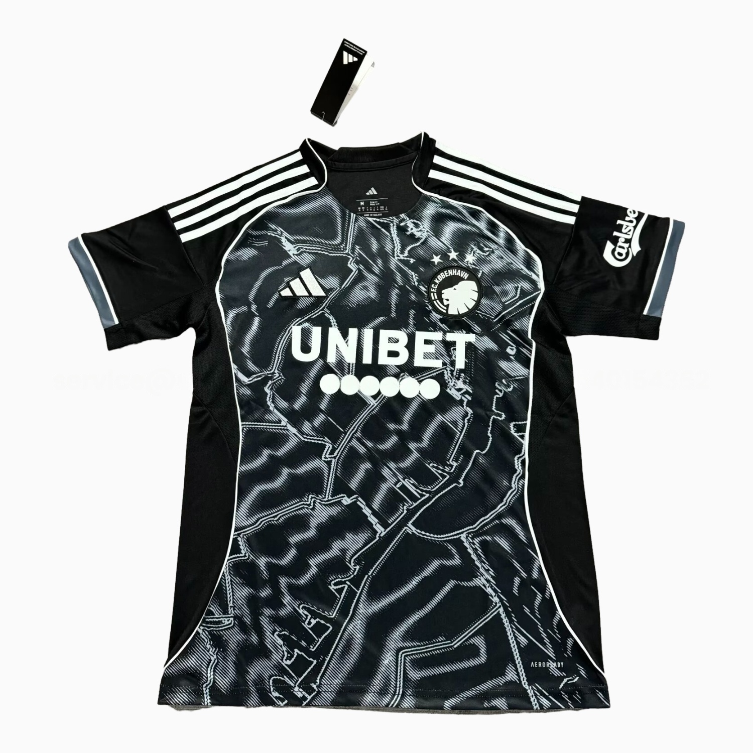 Copenhagen 25-26 Away Black Jersey - Fans Version - UnitedFutballJersey