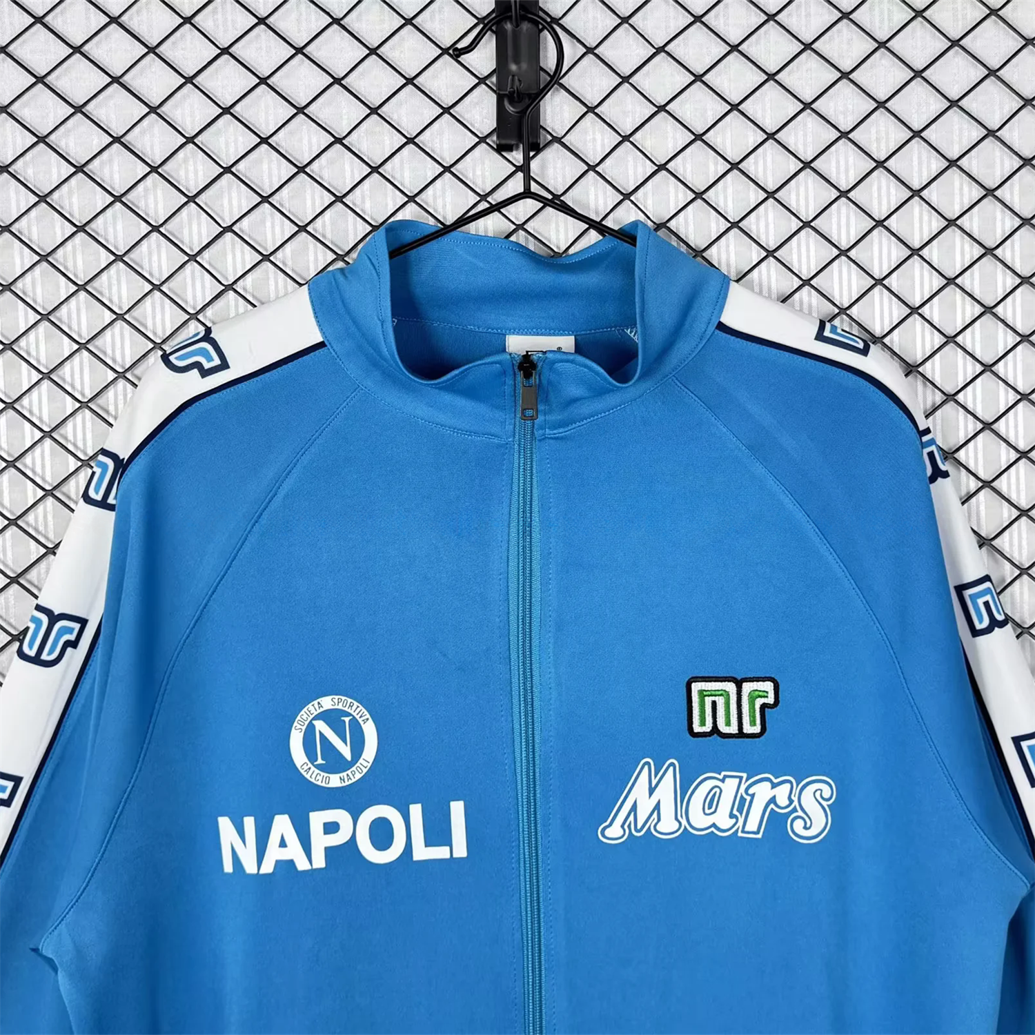 Retro Napoli 1988-89 Blue Windbreaker - UnitedFutballJersey