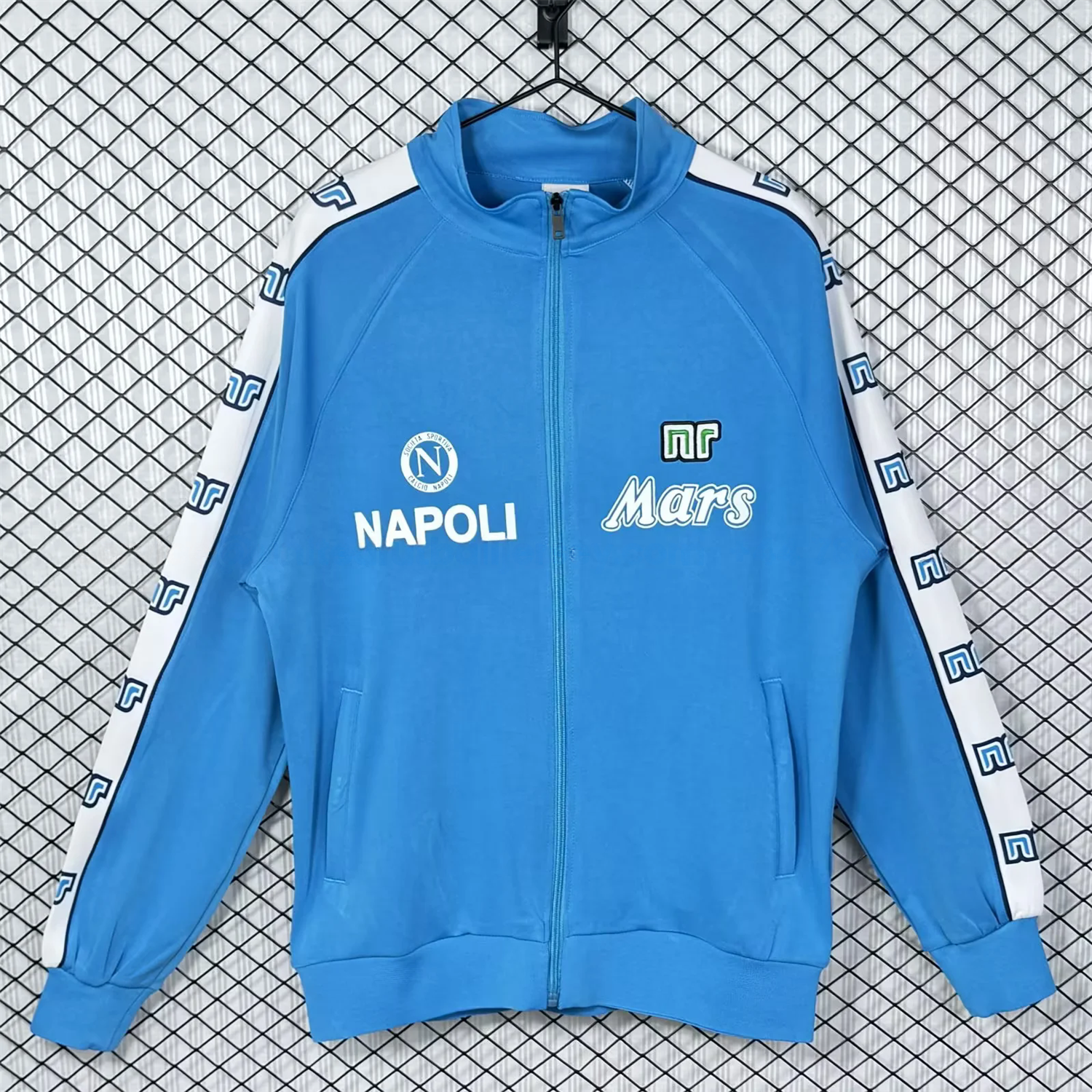 Retro Napoli 1988-89 Blue Windbreaker - UnitedFutballJersey