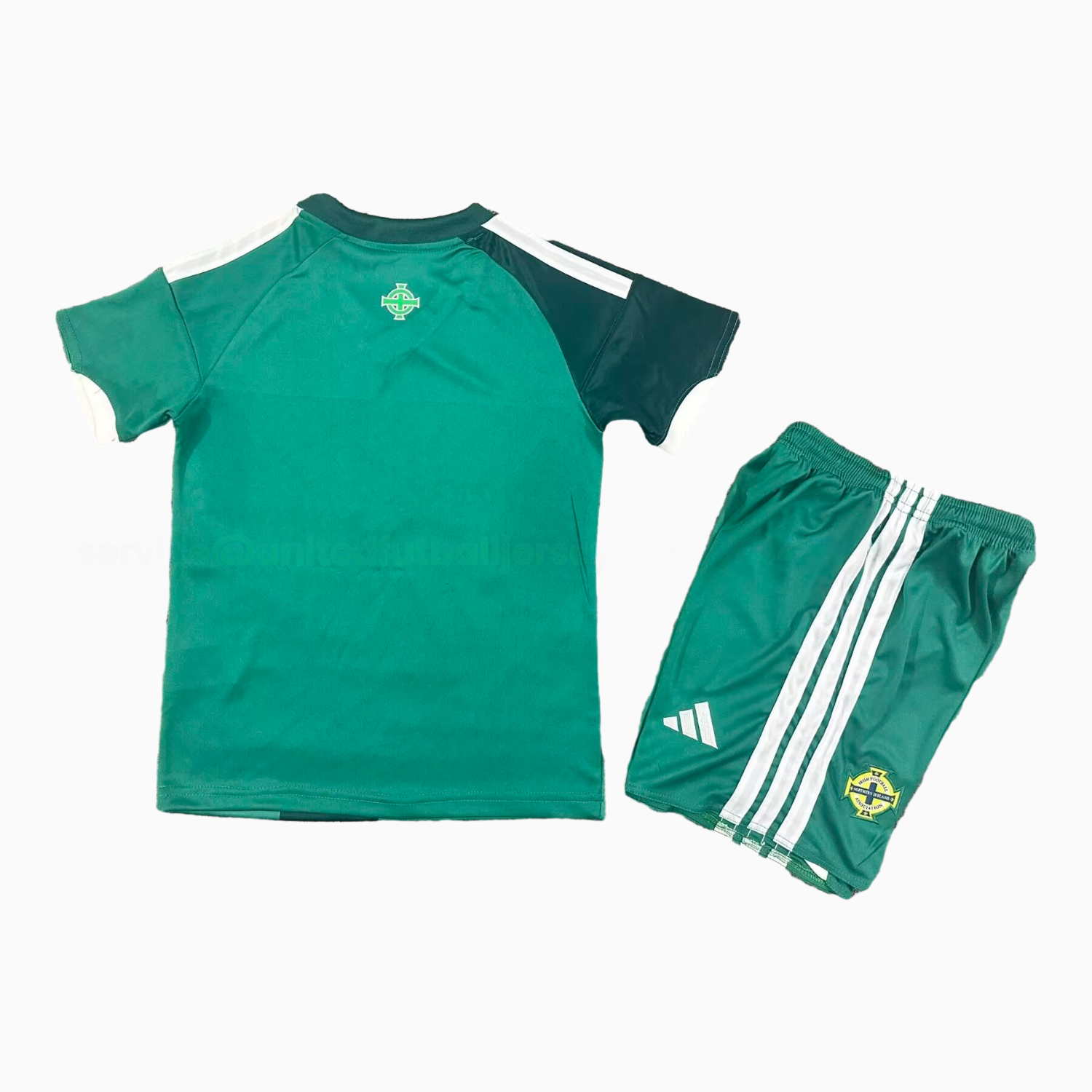Northern Ireland 25-26 Home Kids Kit - UnitedFutballJersey