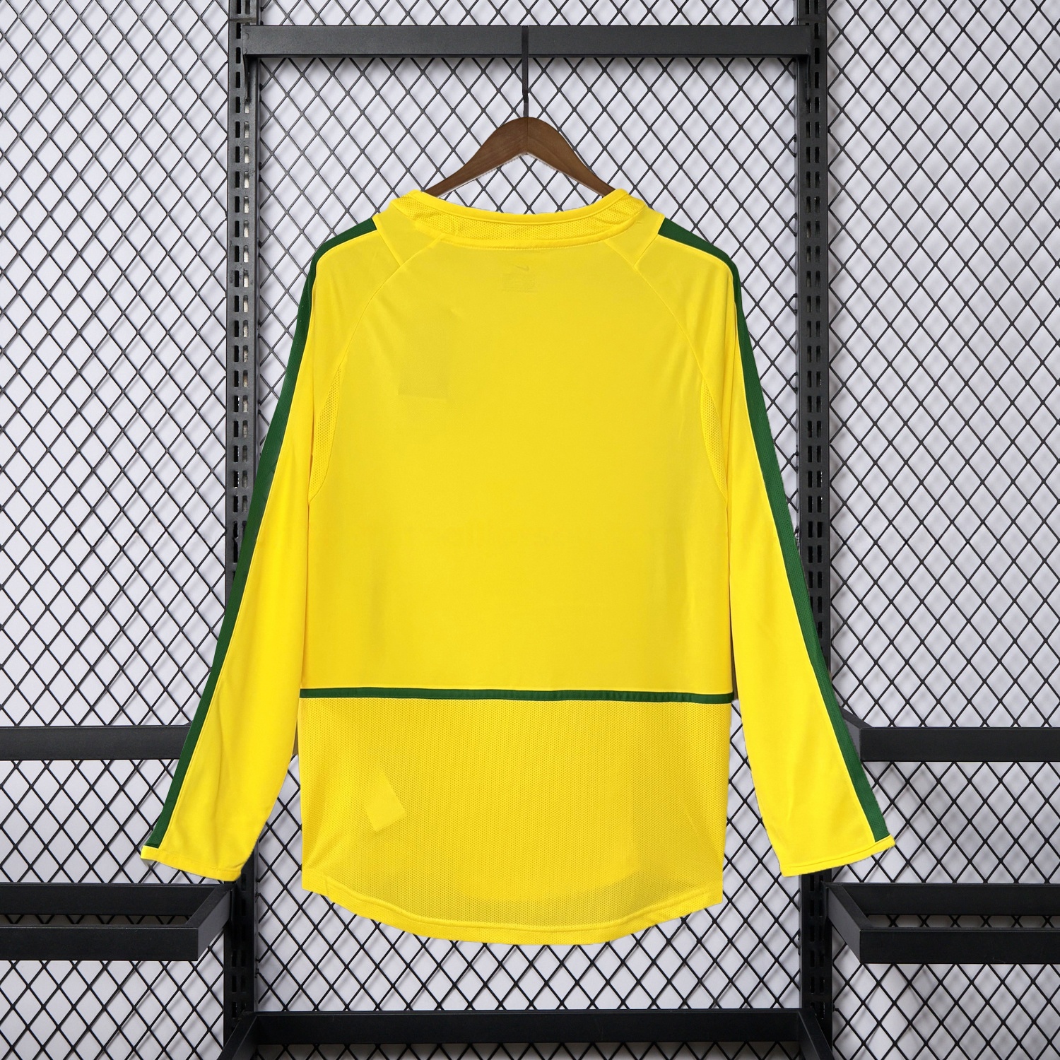 Retro Brazil 2002 Home Long Sleeves Jersey - UnitedFutballJersey