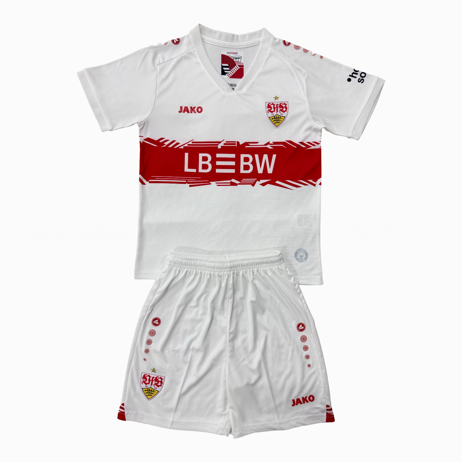 Stuttgart 25-26 Home Men's Adult Jersey Set - Fans Version - UnitedFutballJersey