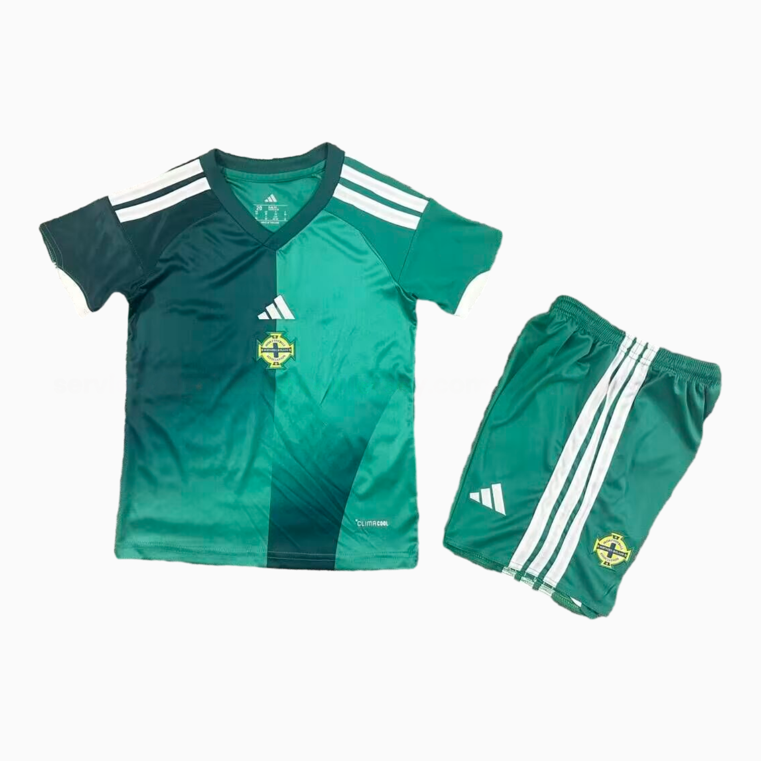 Northern Ireland 25-26 Home Kids Kit - UnitedFutballJersey