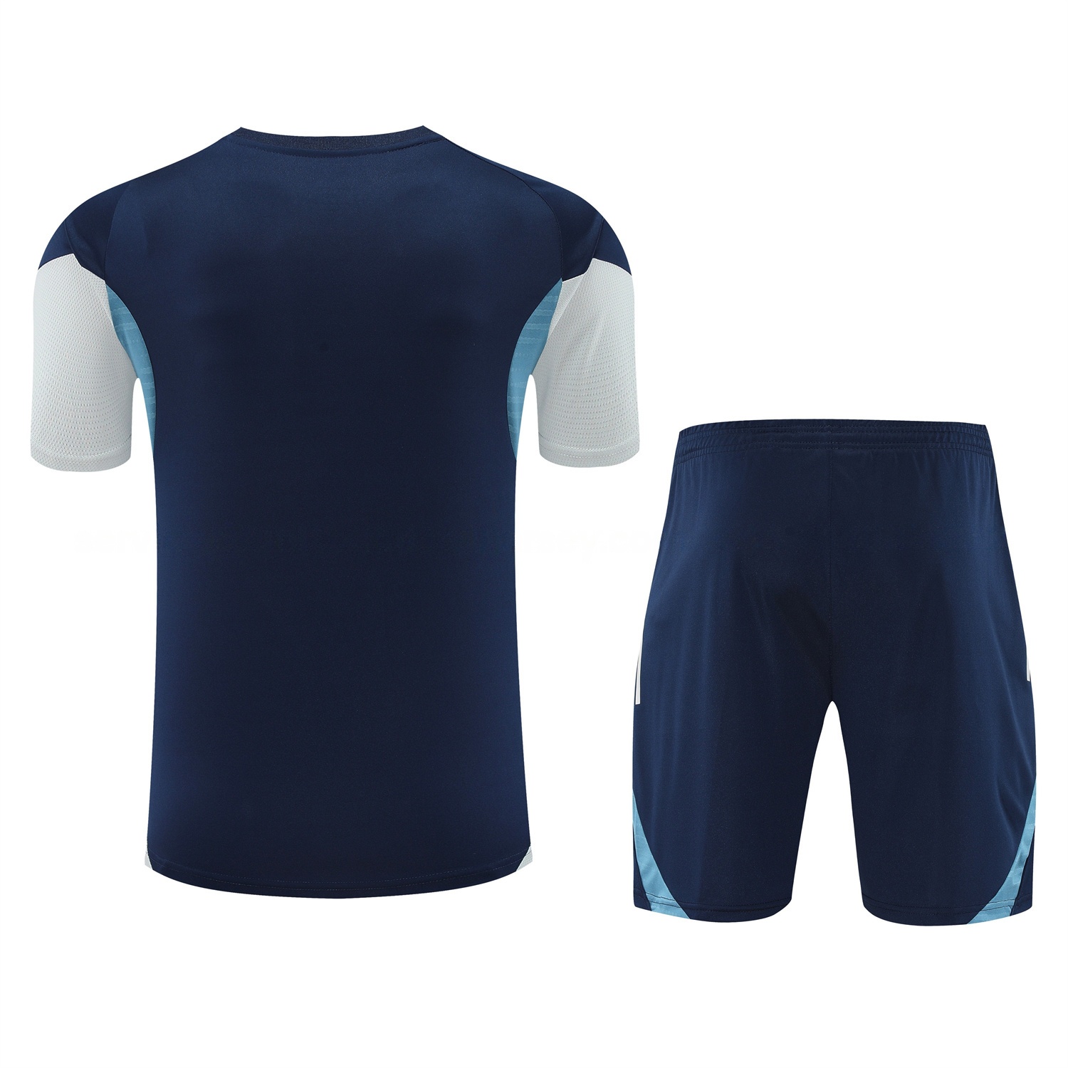 Arsenal 25-26 Short-Sleeve Training Set - Deep Blue Top & Shorts - UnitedFutballJersey