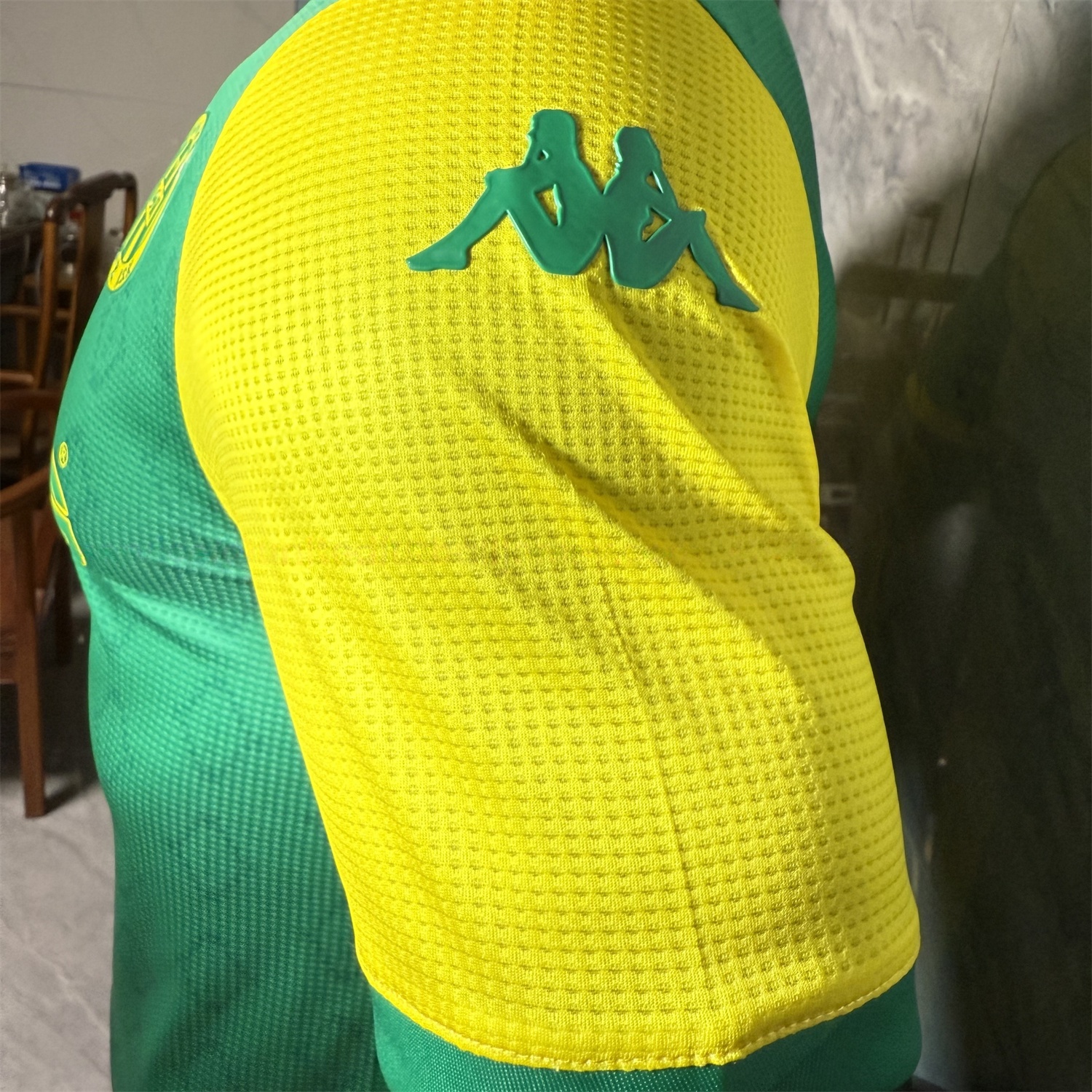 JS Kabylie 25-26 Home Yellow And Green Jersey - Player Version - UnitedFutballJersey
