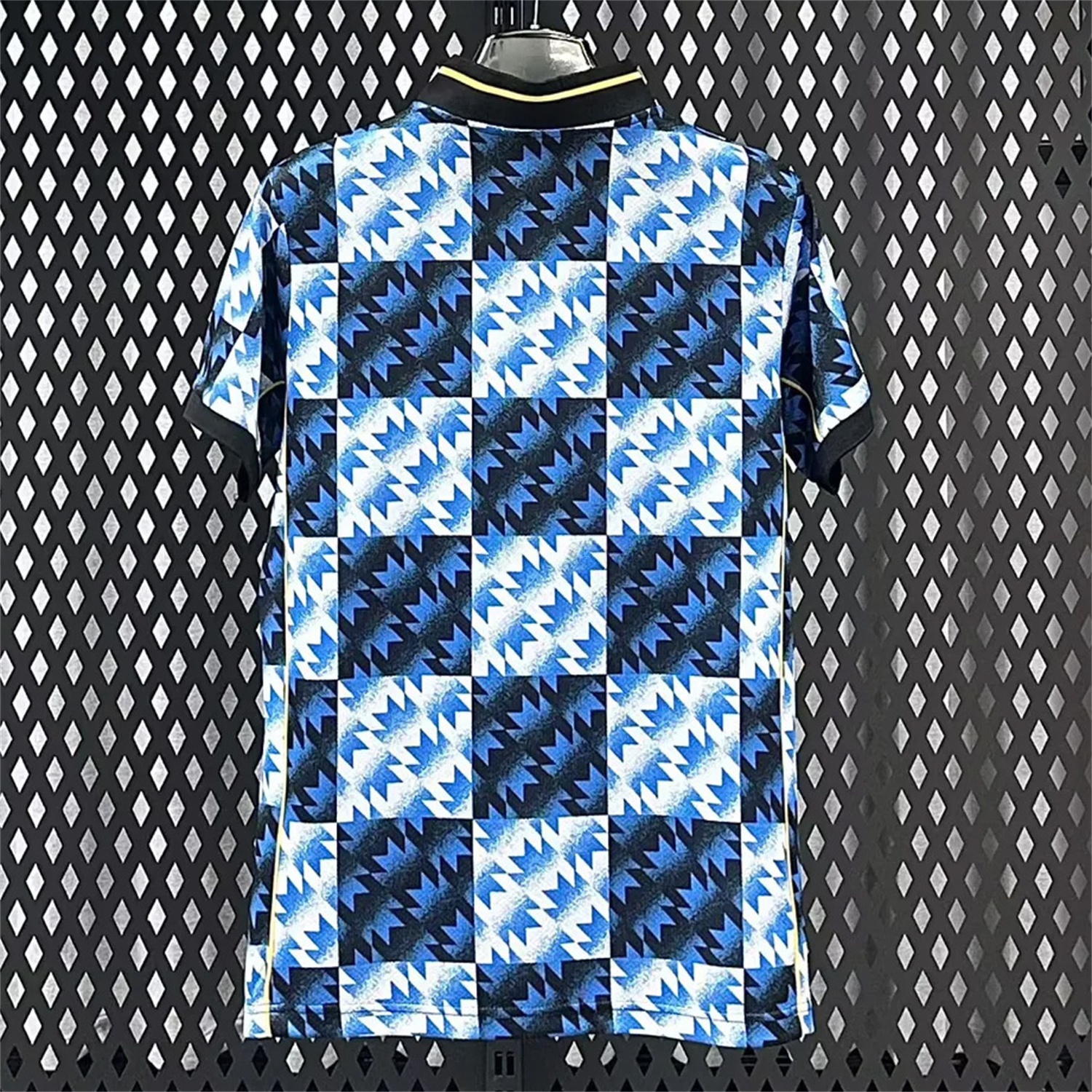 Manchester United 25-26 Blue And Black Checkerboard Special Jersey - Fans Version - UnitedFutballJersey