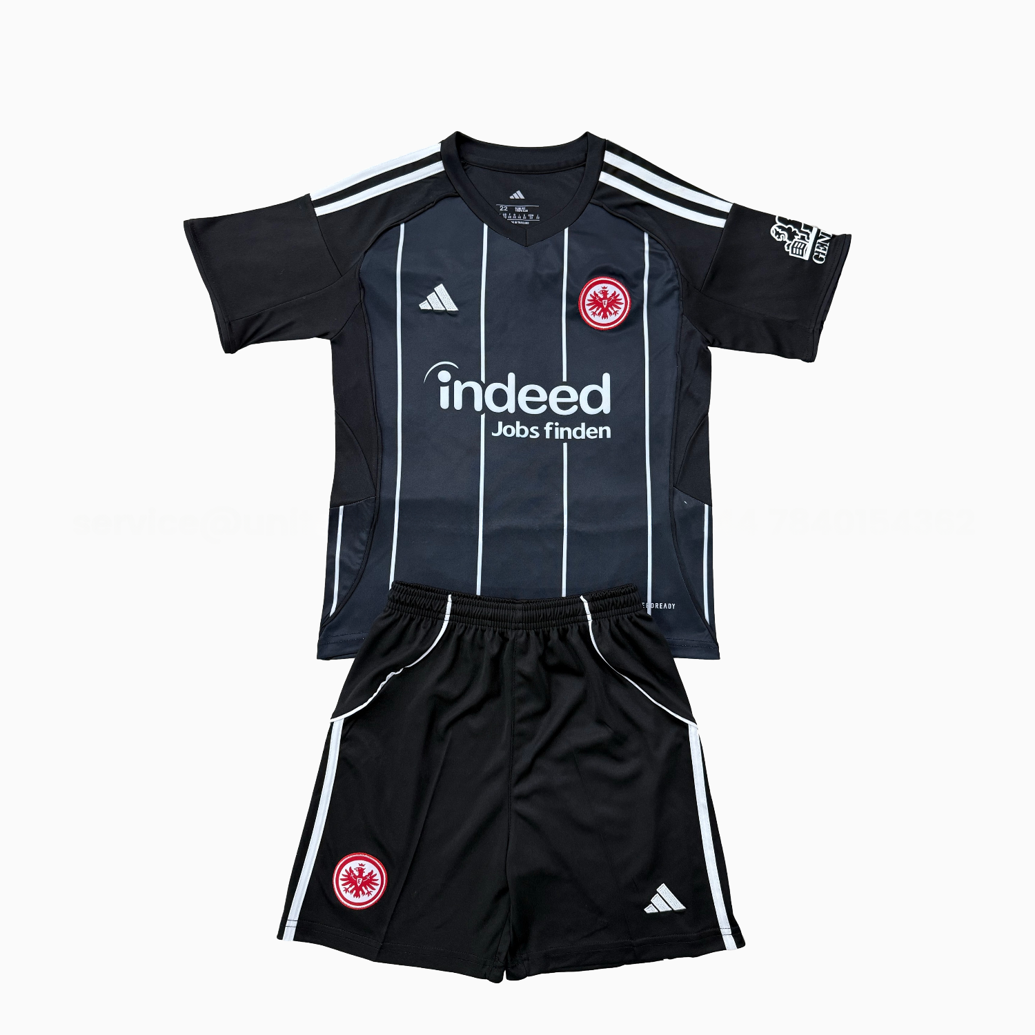 Frankfurt 25-26 Champions League Home Kids Kit - UnitedFutballJersey