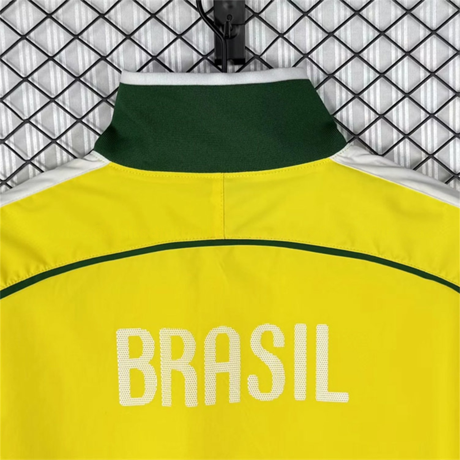 Retro Brazil 2010 Home Yellow Windbreaker - UnitedFutballJersey