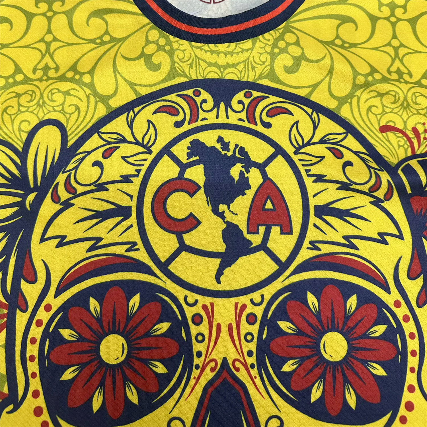 Club América 25-26 Día de Muertos Yellow Jersey - Fans Version - UnitedFutballJersey