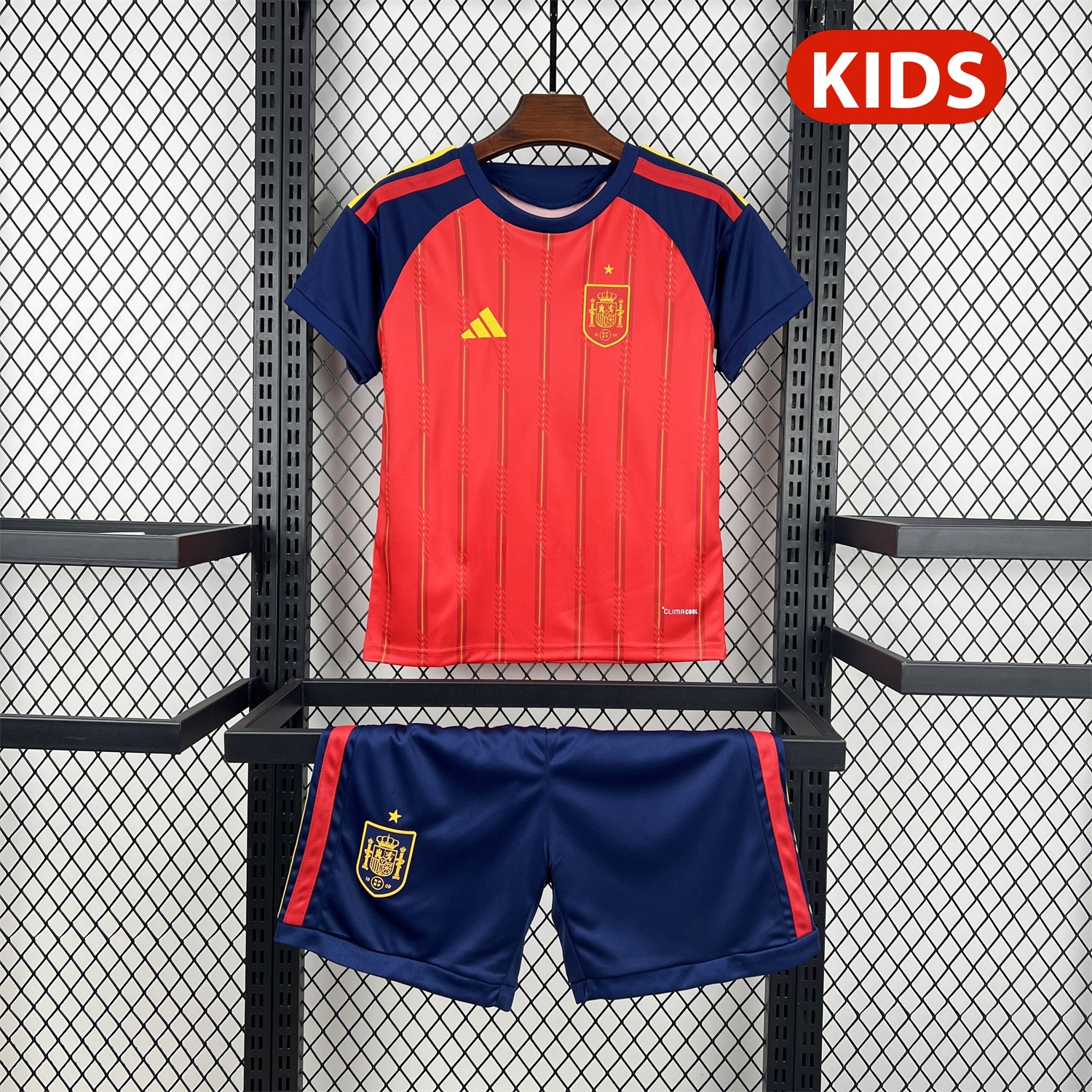 Spain 2026 Home Kids Kit - UnitedFutballJersey