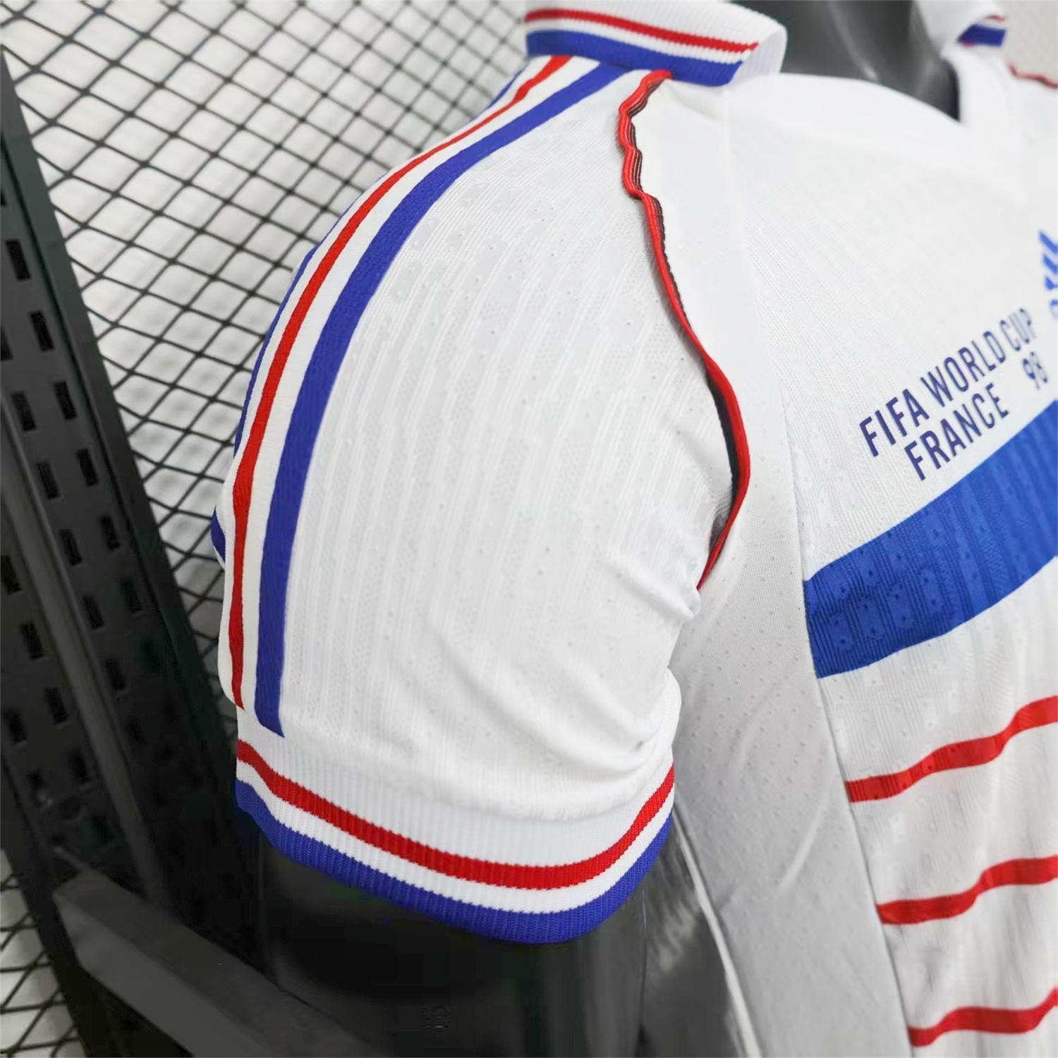 Retro France 1998 Away White Jersey - Player Version - UnitedFutballJersey