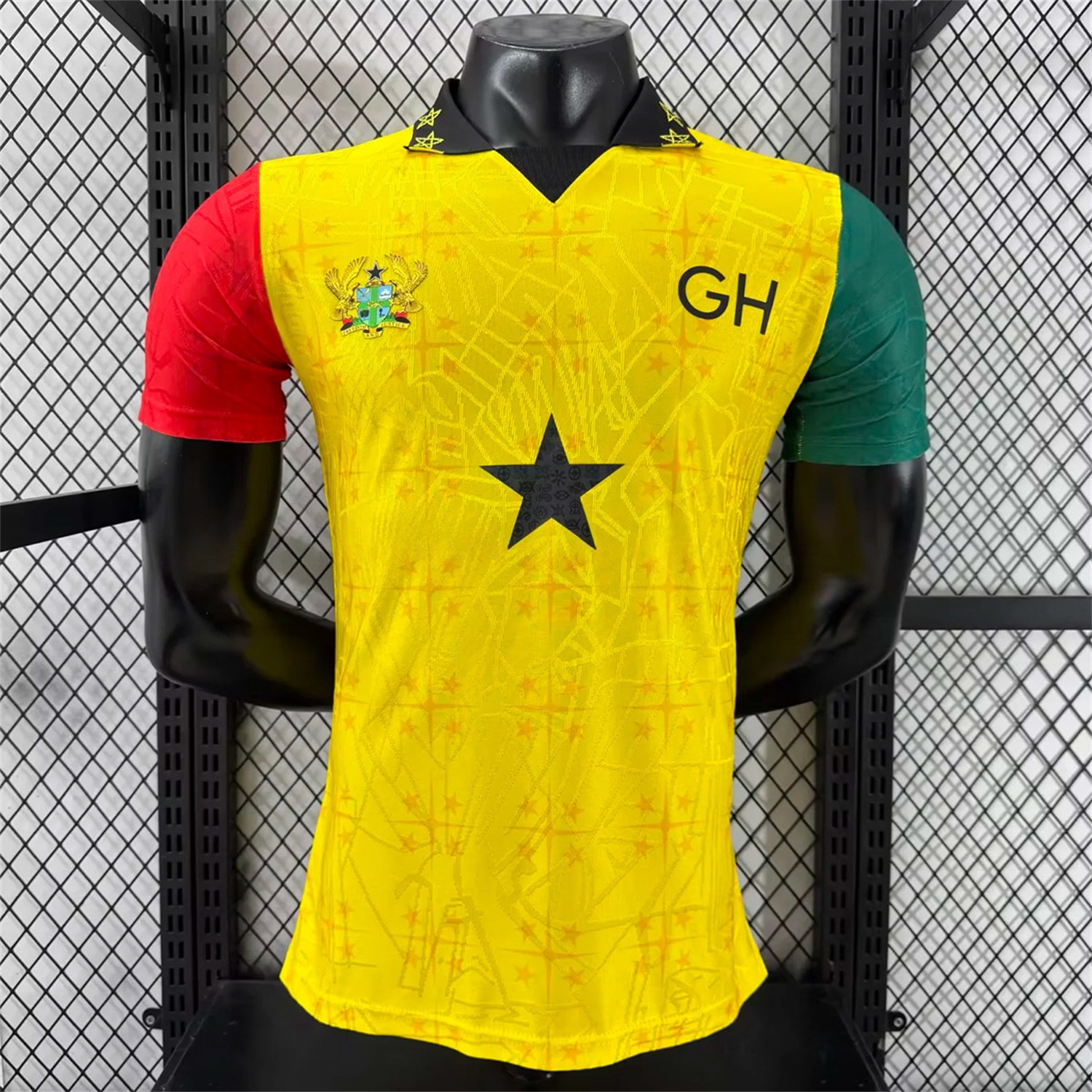 Ghana 2026 Coat Of Arms Yellow Special Jersey - Player Version - UnitedFutballJersey