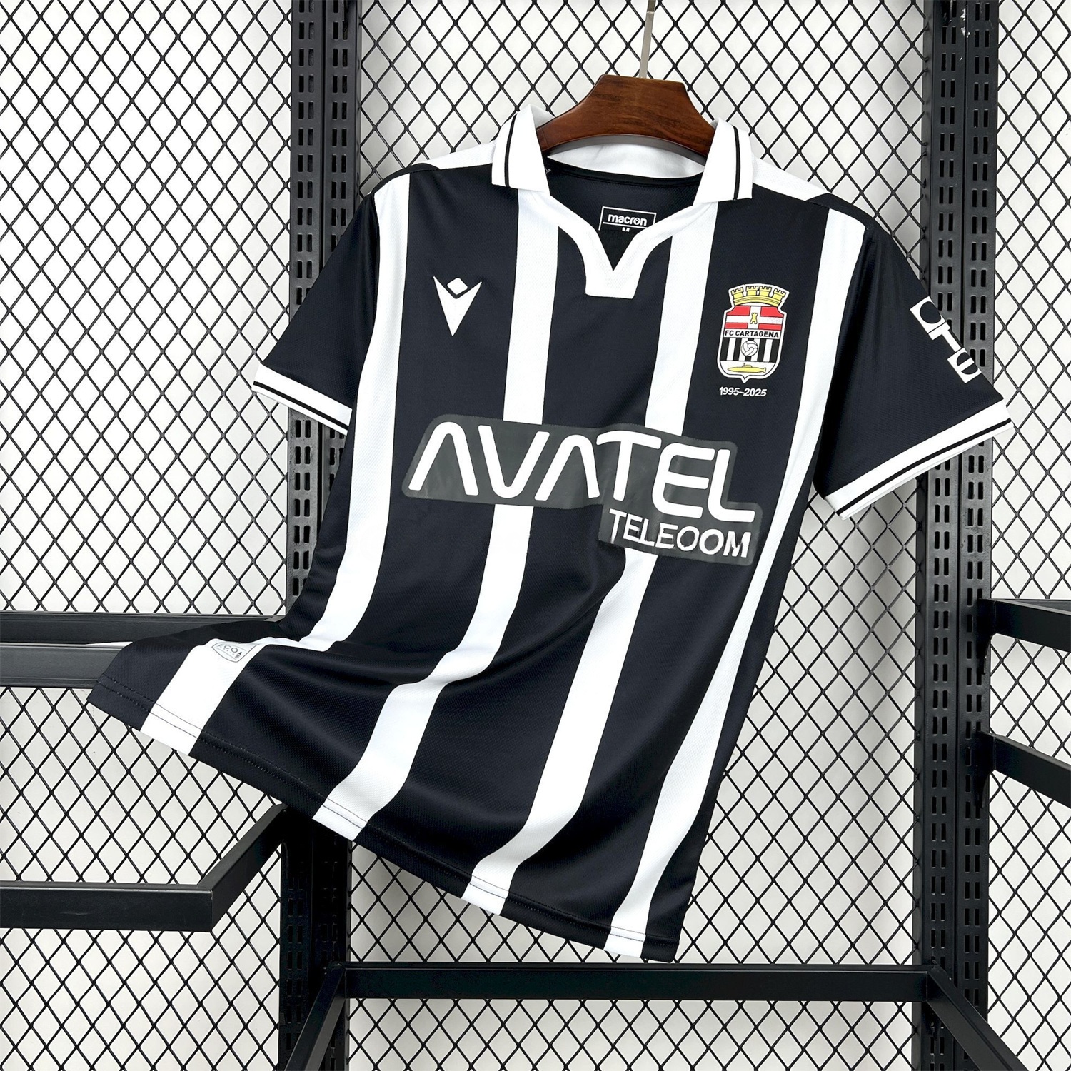 FC Cartagena 25-26 Home White And Black Jersey - Fans Version - UnitedFutballJersey