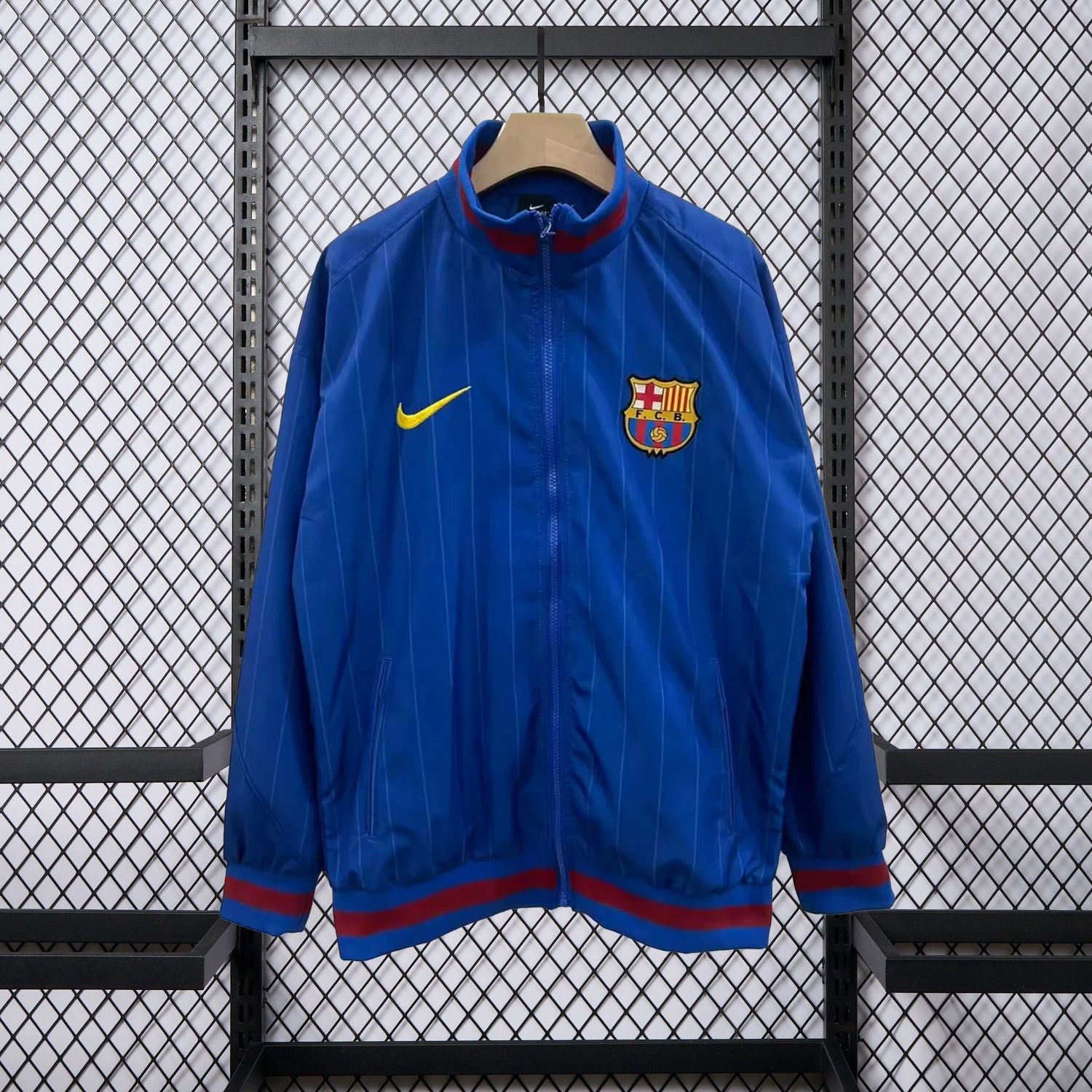 Barcelona 25-26 Windbreaker Jacket - Dark Blue - UnitedFutballJersey